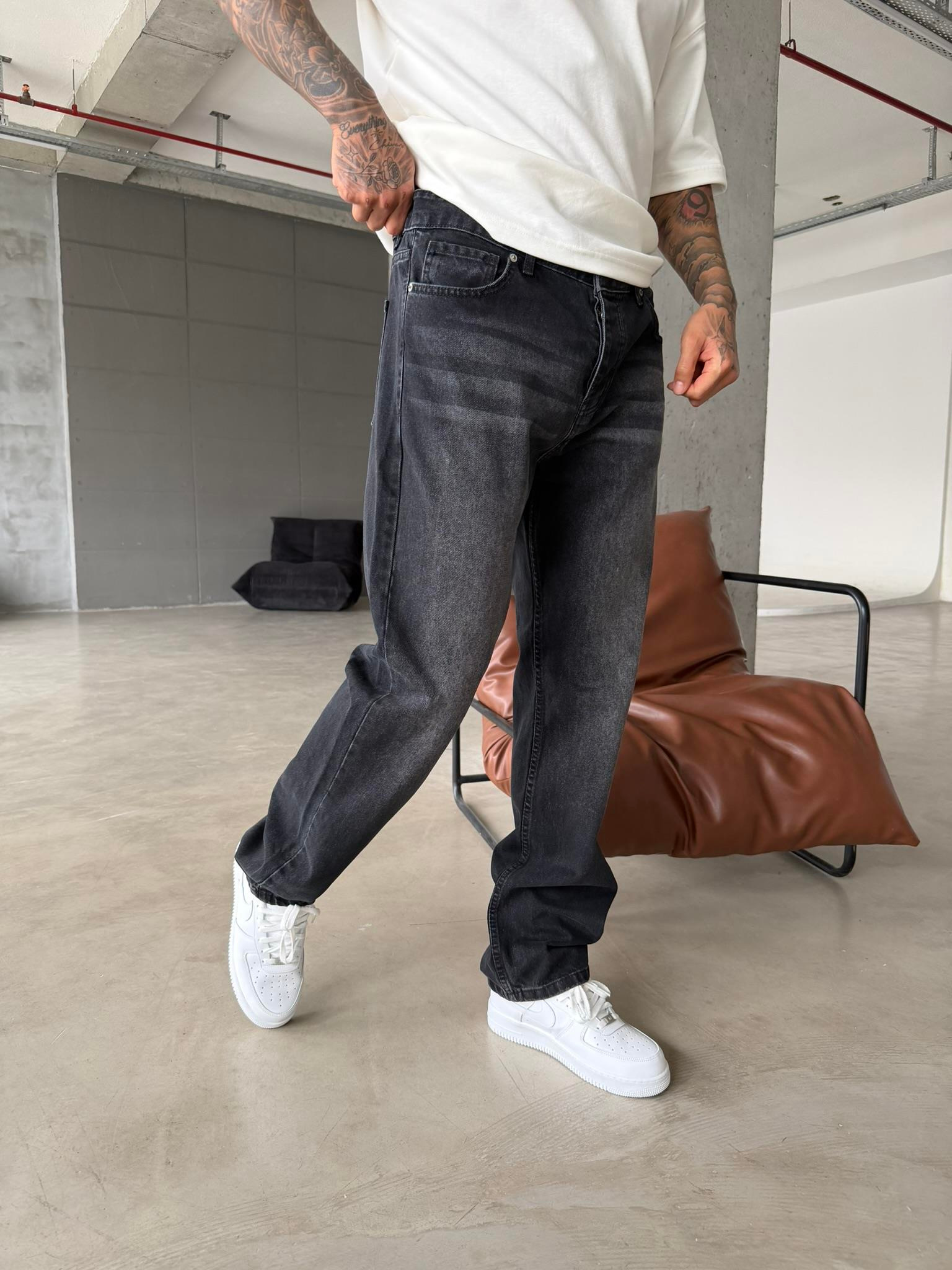 Premium Baggy Fit Pantolon - Siyah