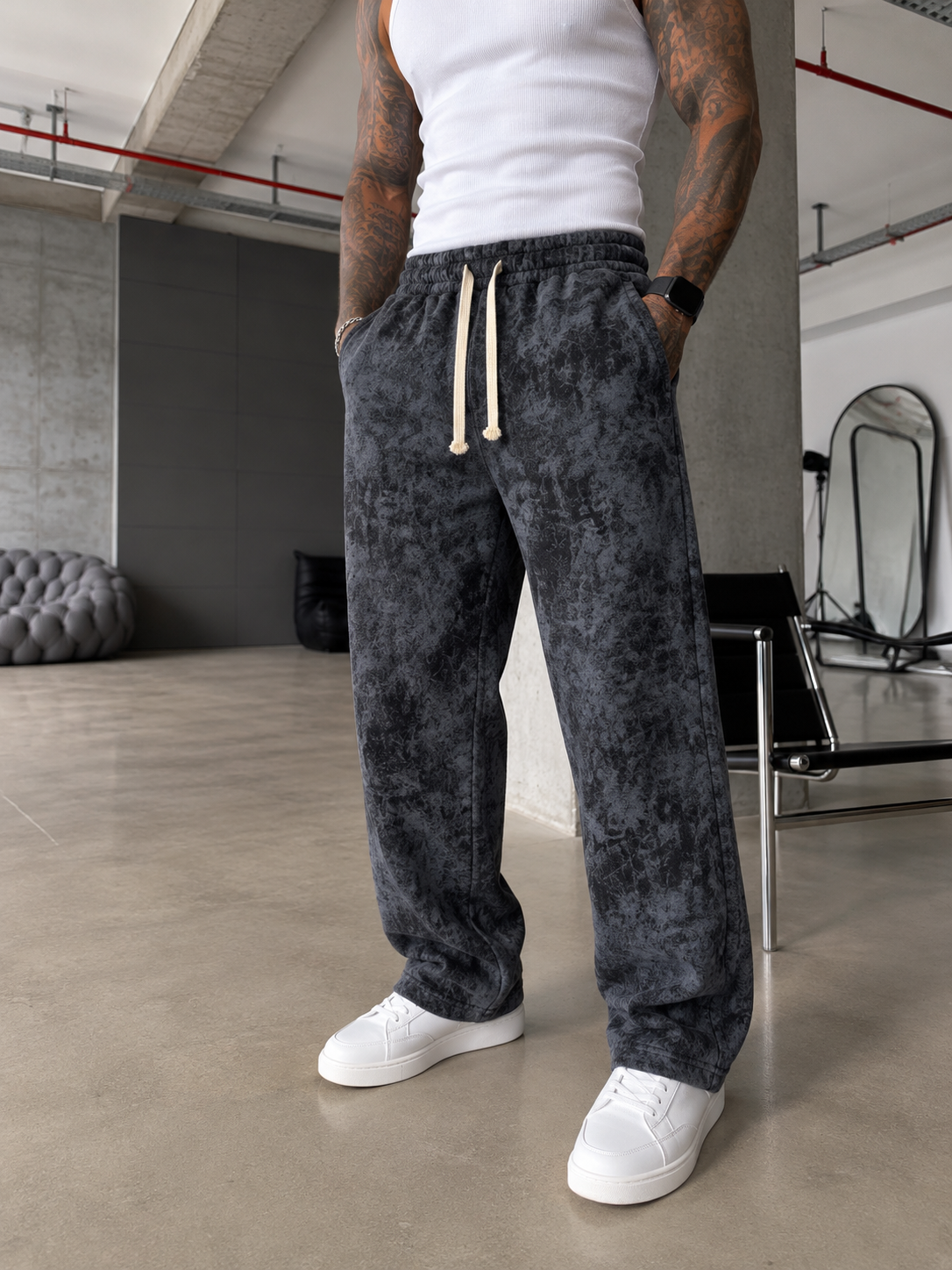 Premium Basic Acid Yıkama Baggy Eşofman  