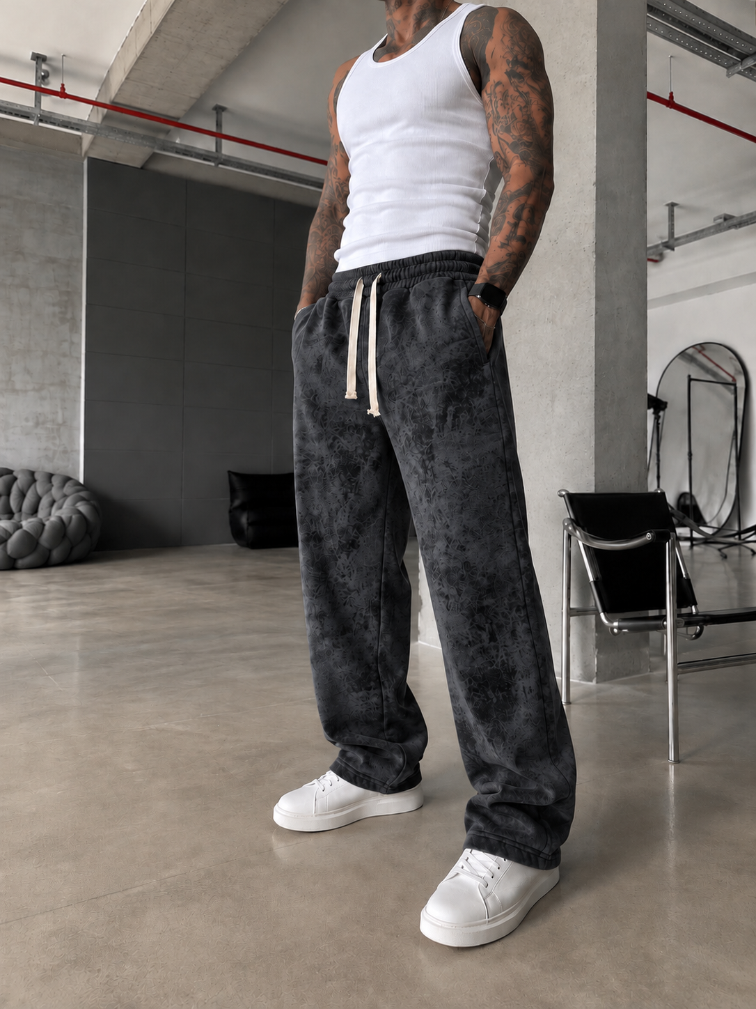 Premium Basic Acid Yıkama Baggy Eşofman  