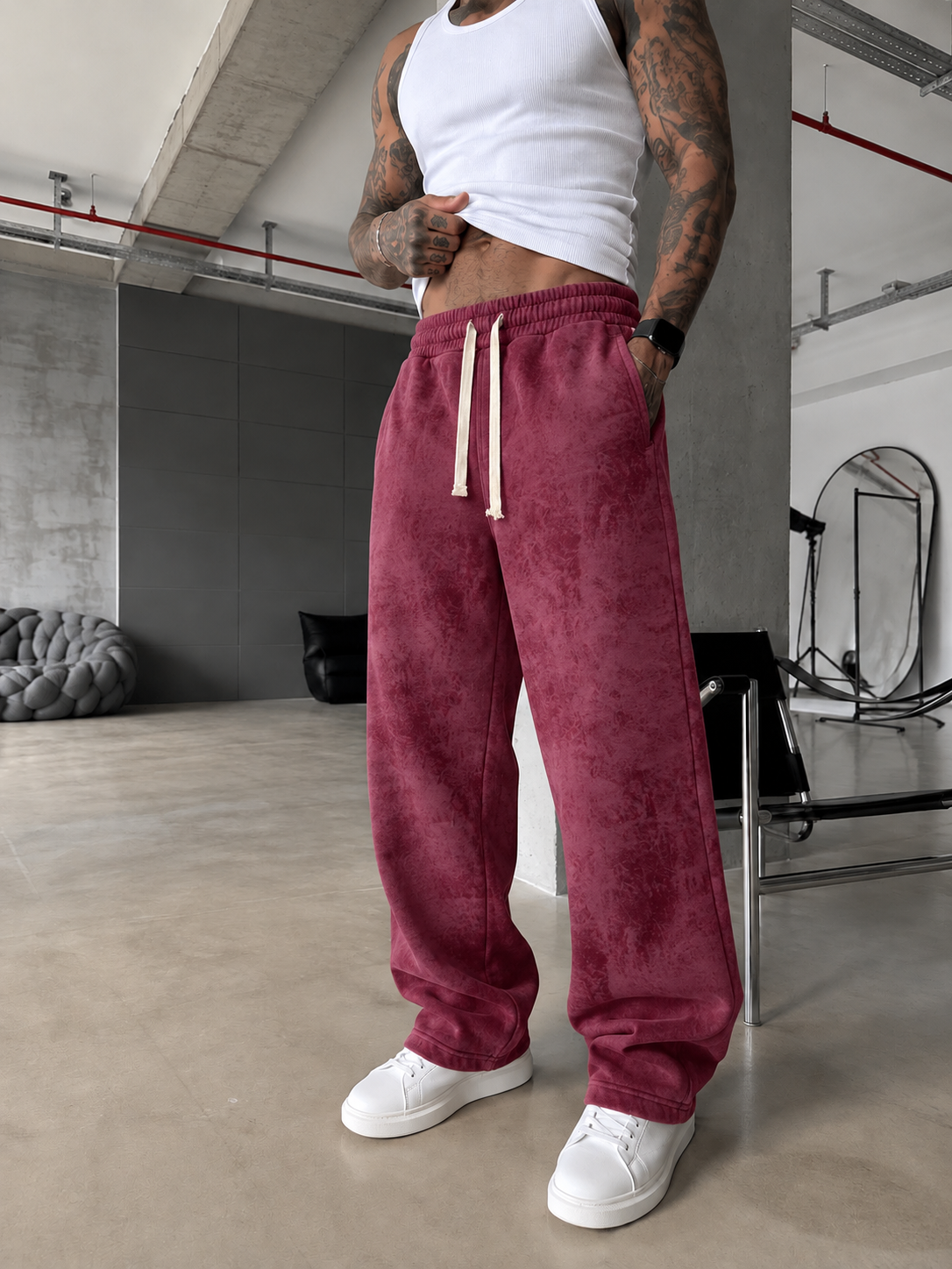 Premium Basic Acid Yıkama Baggy Eşofman  