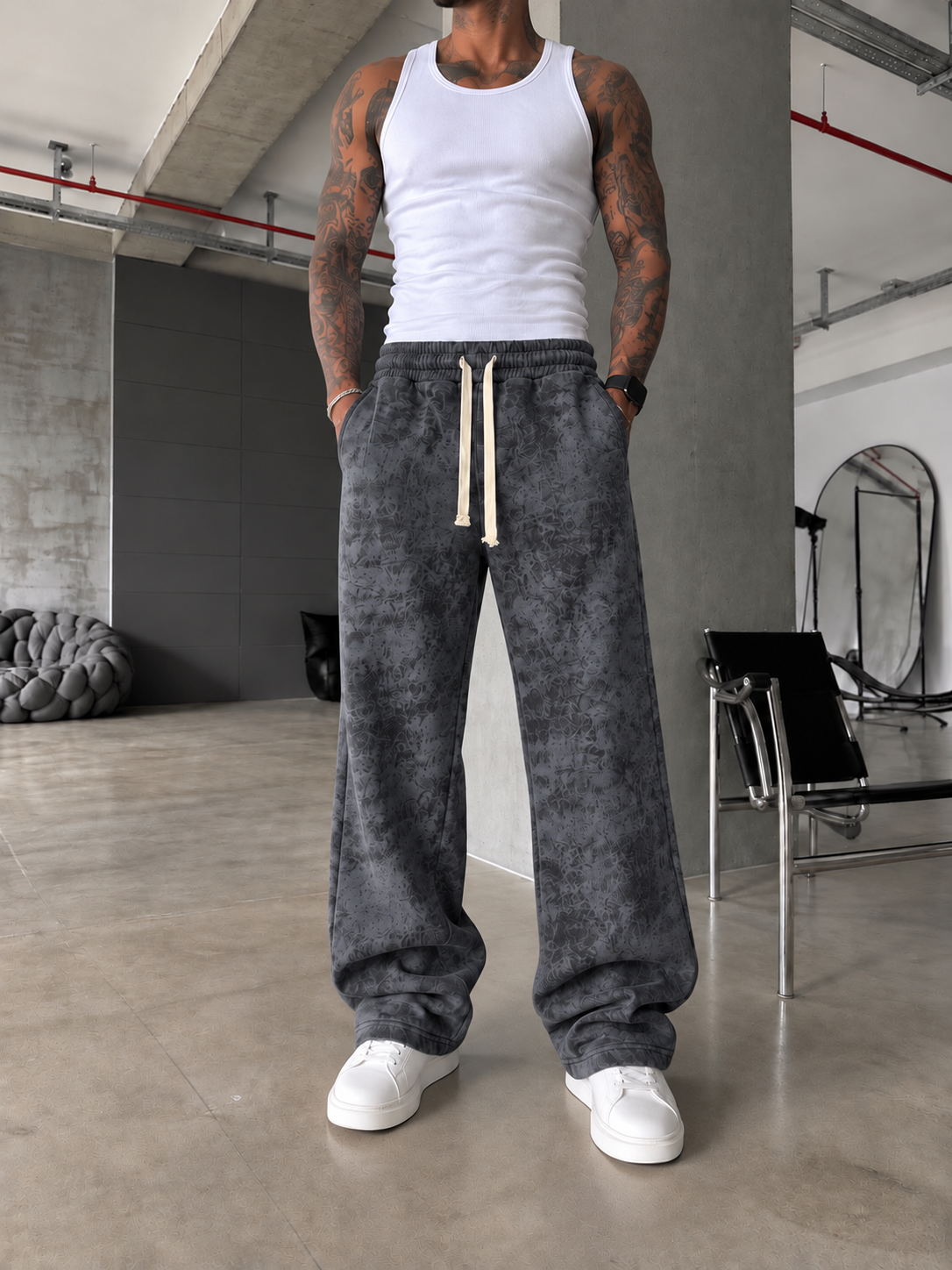 Premium Basic Acid Yıkama Baggy Eşofman  