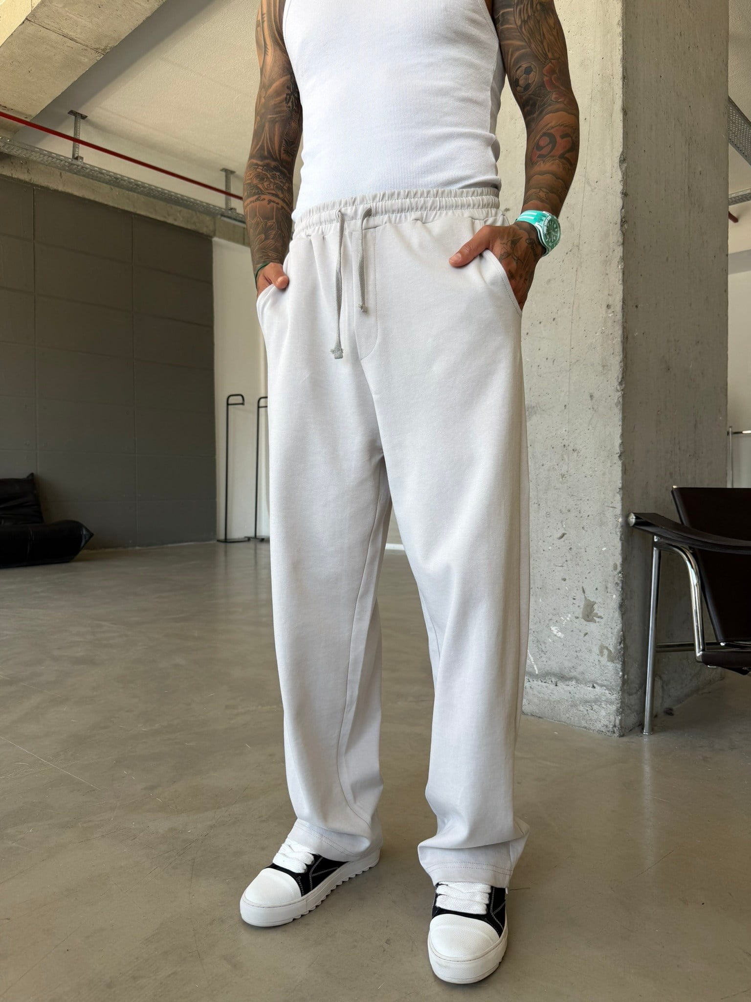 Premium Basic Baggy Eşofman - Gri