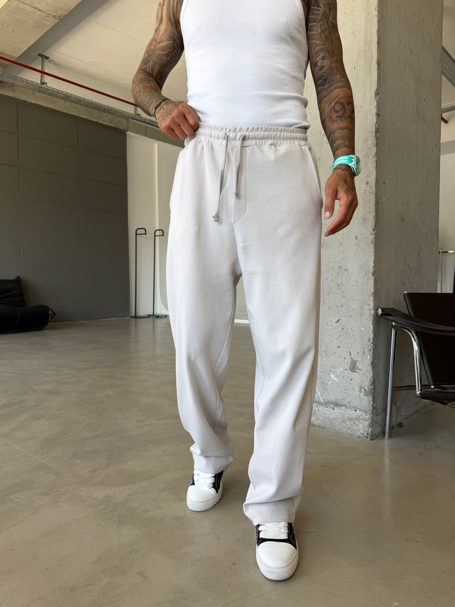 Premium Basic Baggy Eşofman - Gri