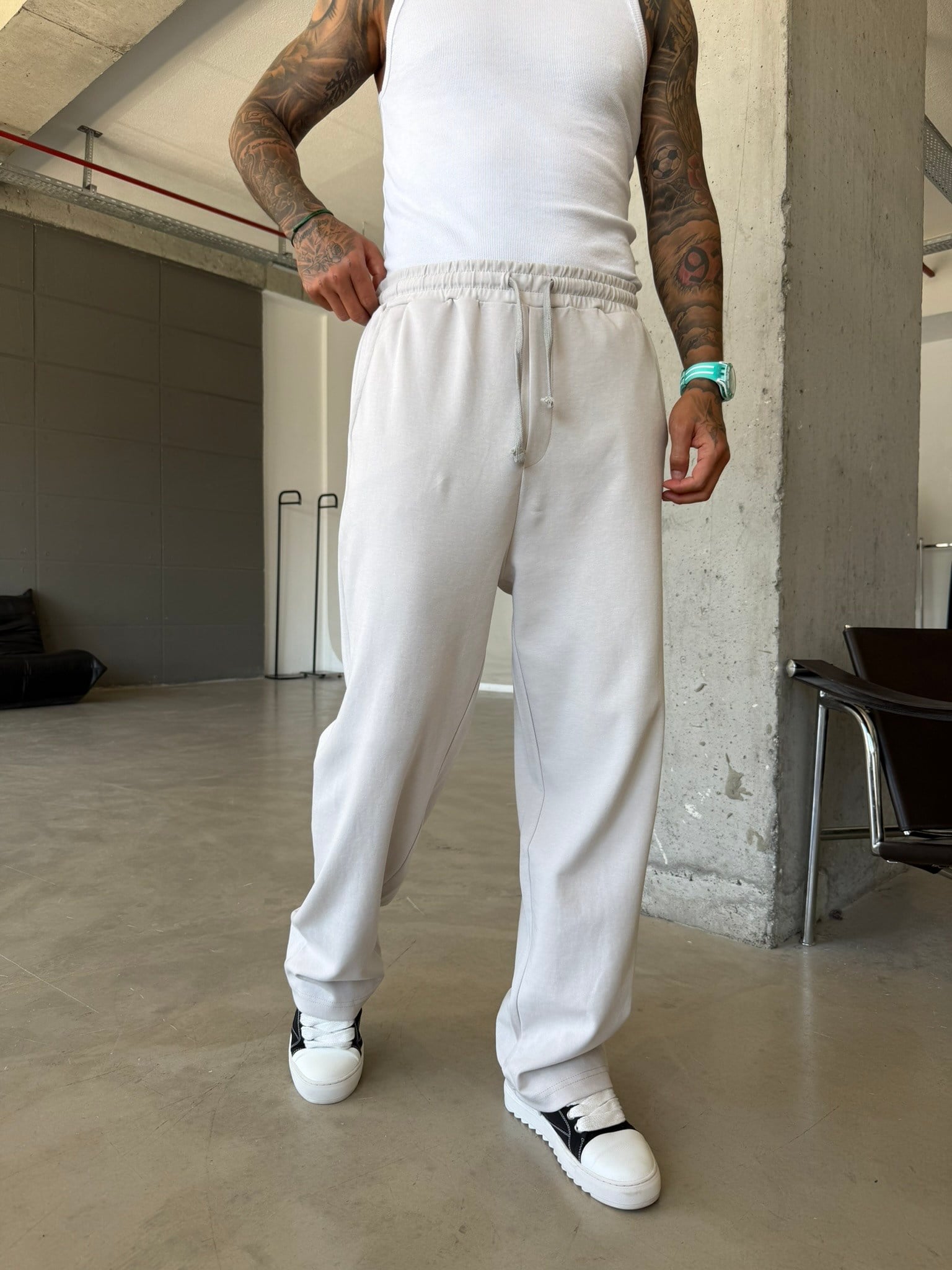 Premium Basic Baggy Eşofman - Gri