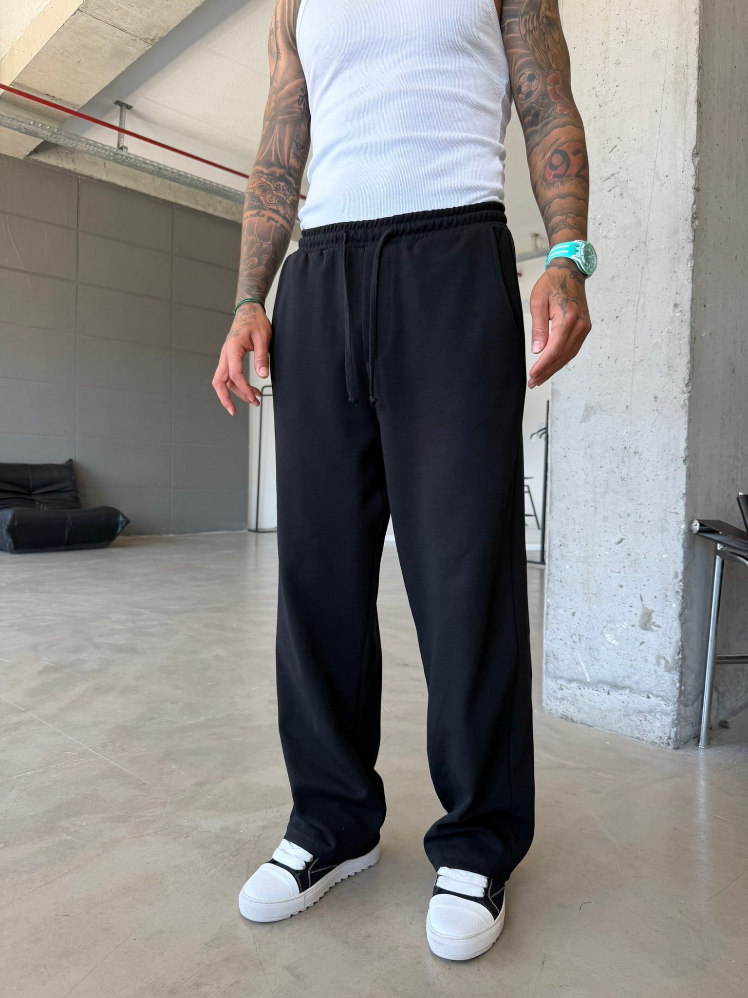 Premium Basic Baggy Eşofman - Siyah