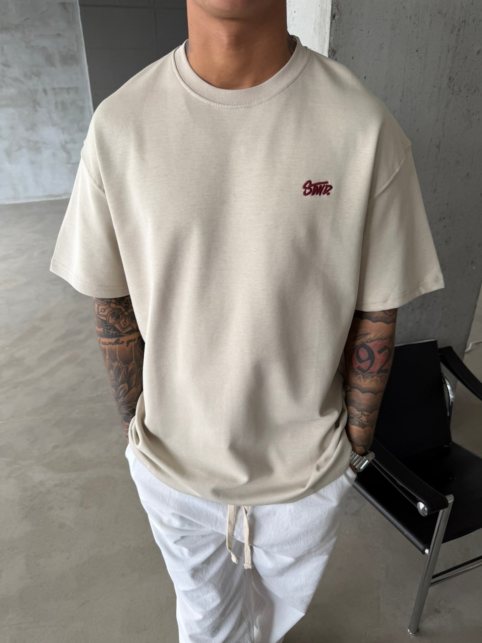 Premium Basic SW T-Shirt - Bej