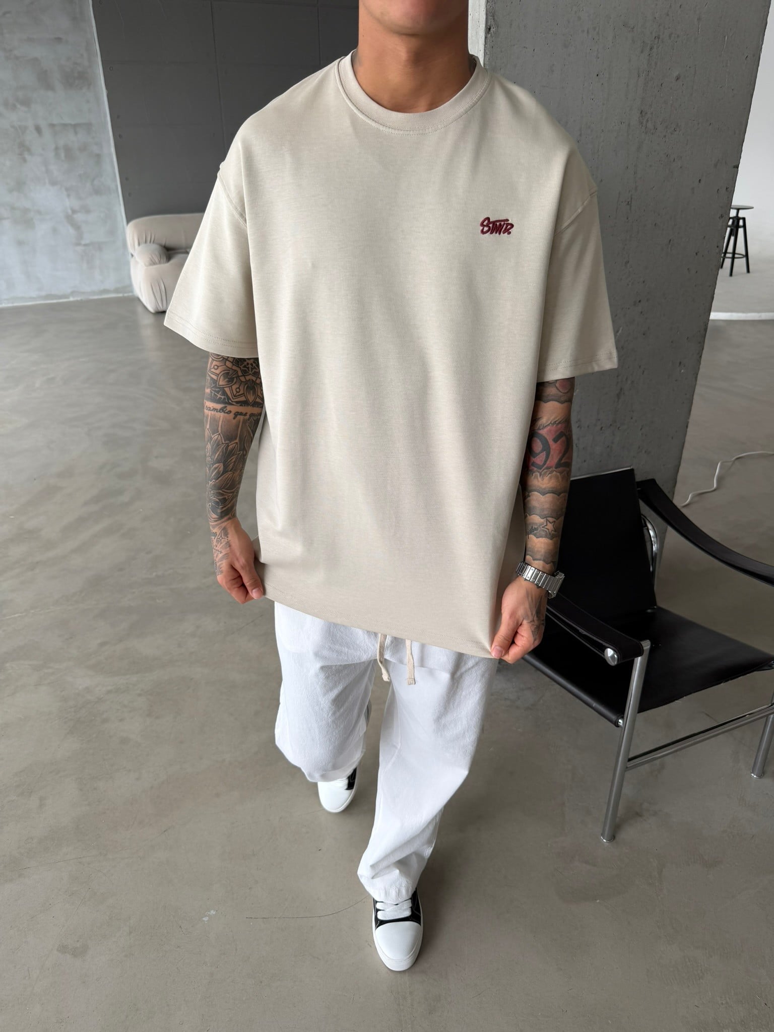 Premium Basic SW T-Shirt - Bej