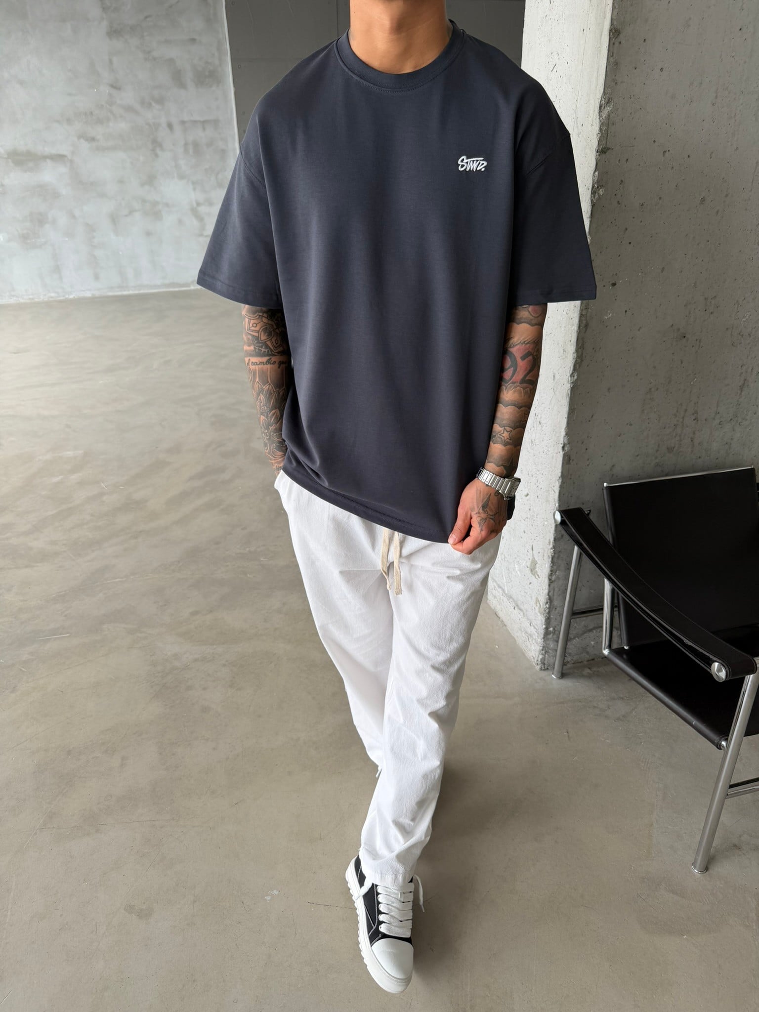 Premium Basic SW T-Shirt - Füme