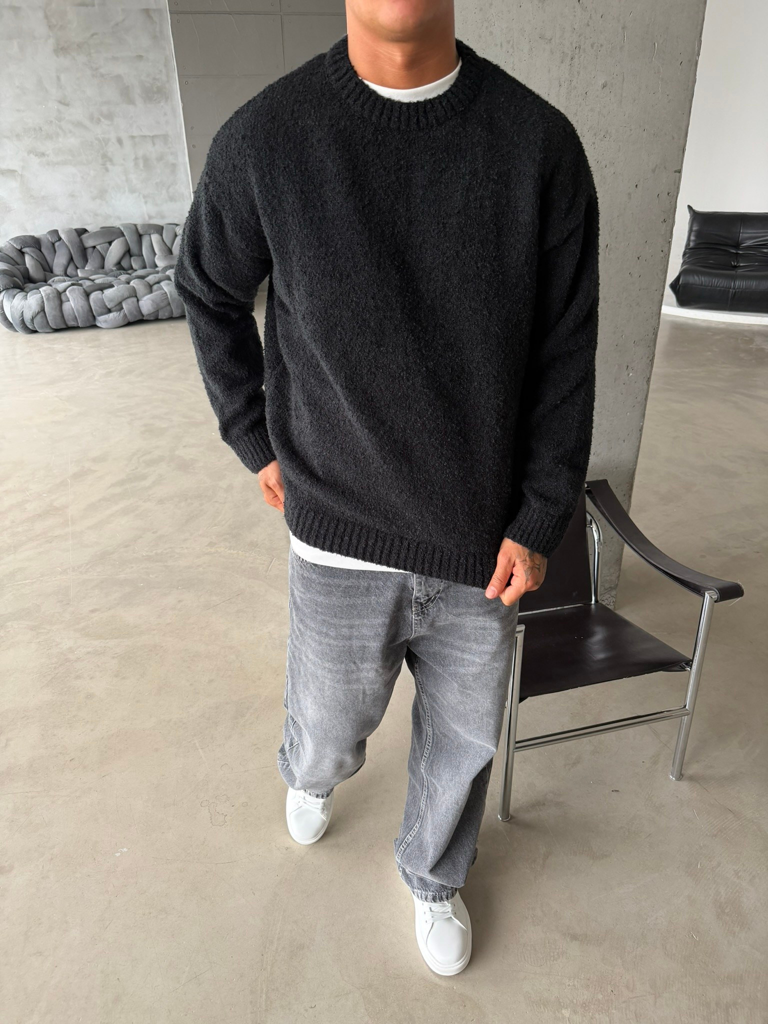 Premium Dokulu Triko Kazak