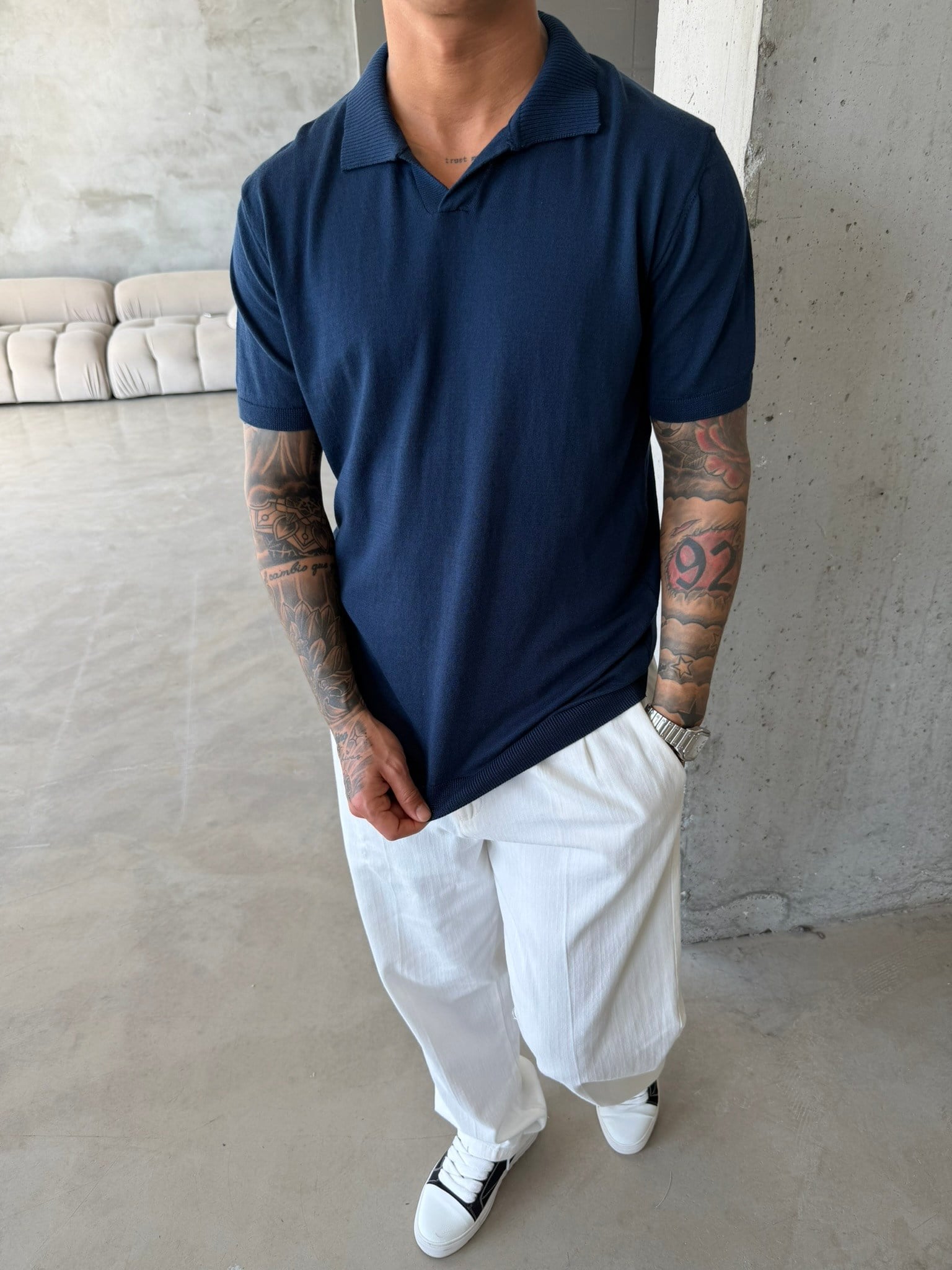 Premium Pat Yaka Basic T-Shirt - Lacivert