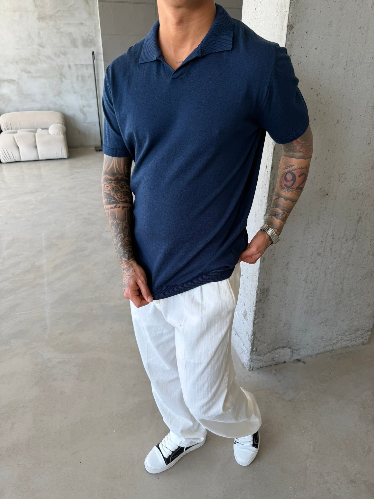 Premium Pat Yaka Basic T-Shirt - Lacivert