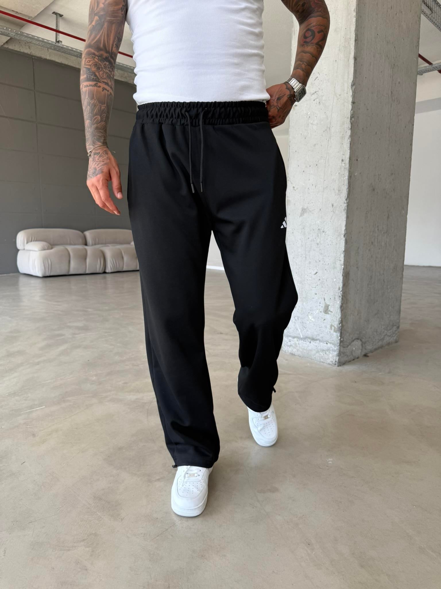 Premium Reflekör Baskı Eşofman - Siyah