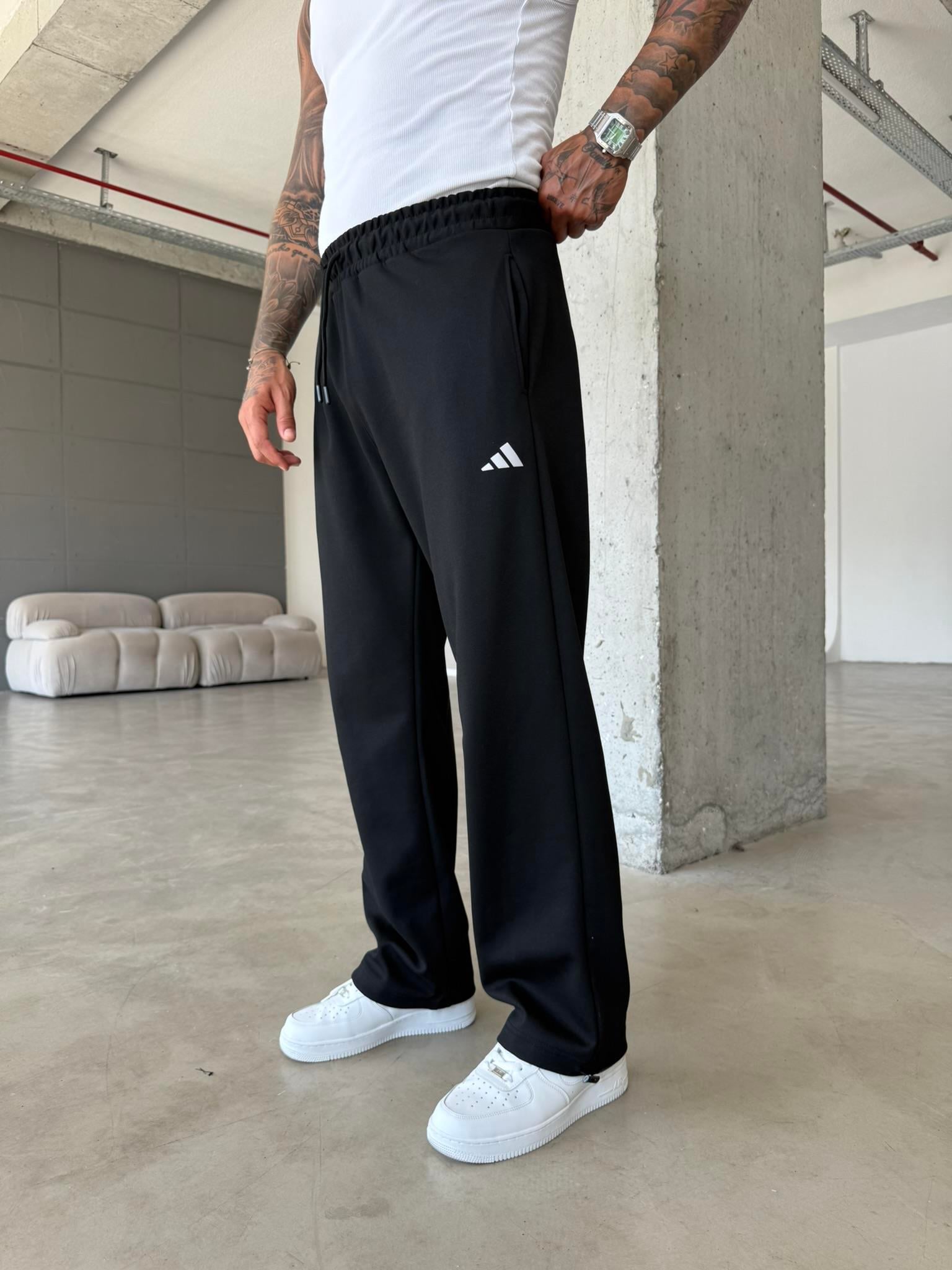 Premium Reflekör Baskı Eşofman - Siyah