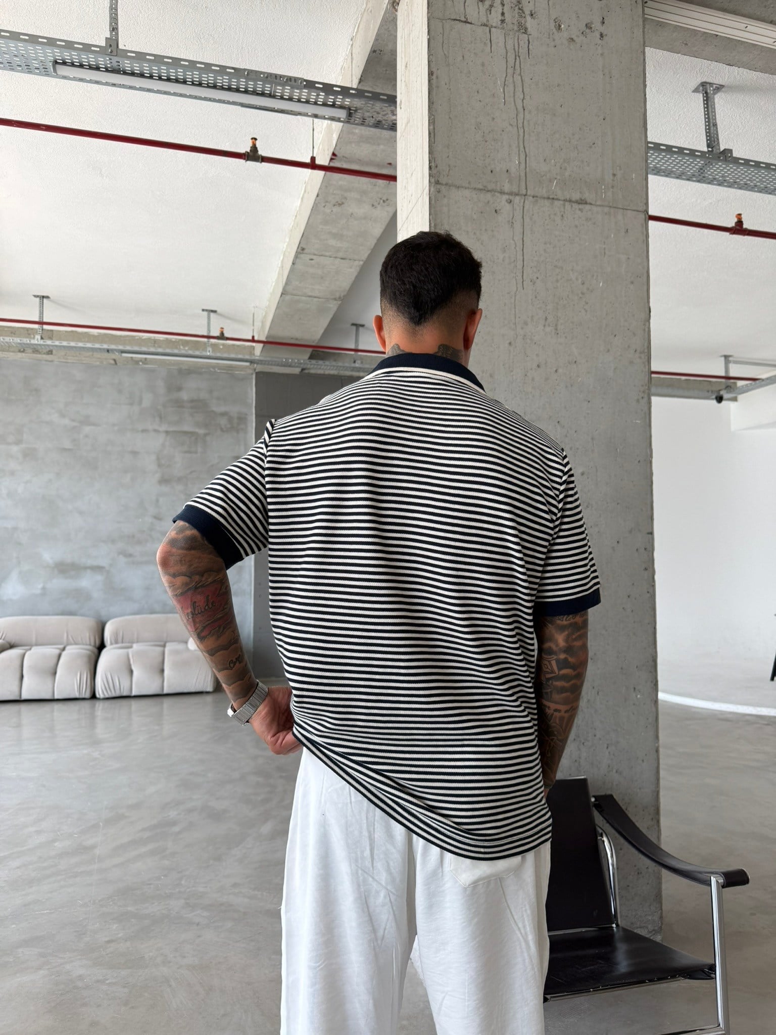 Premium Riviera Çizgili Polo Tişört