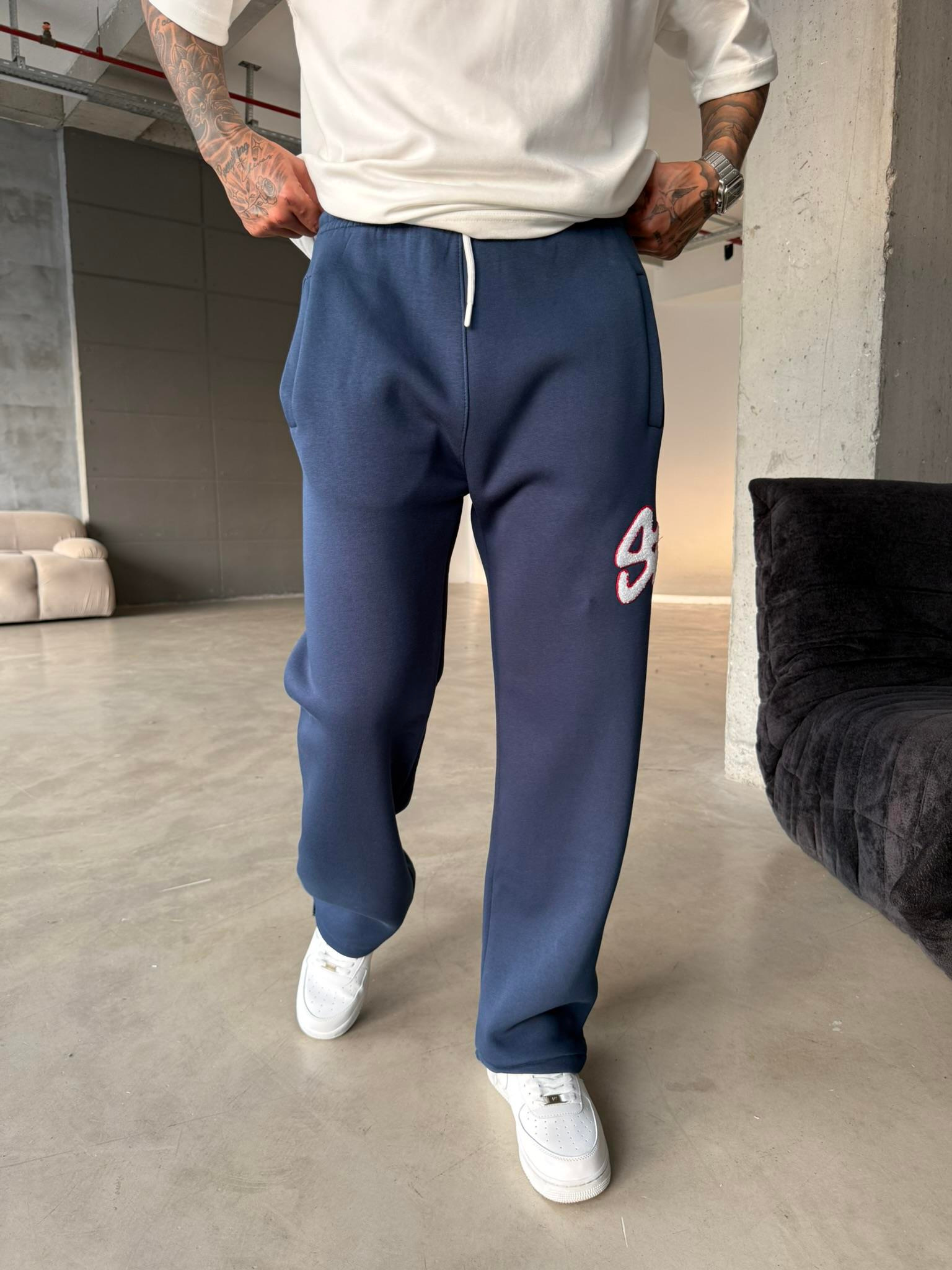 Premium Süzene Nakış SW Eşofman - İndigo