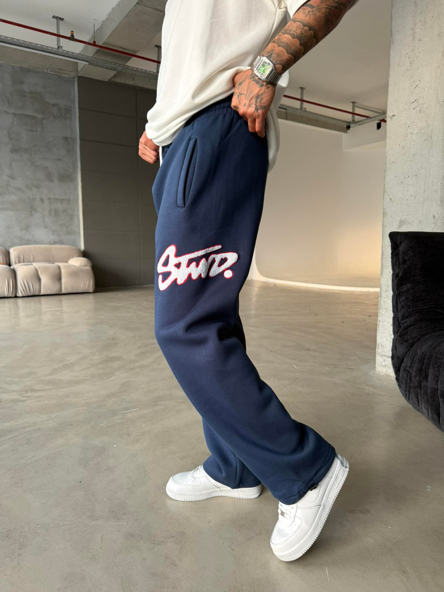 Premium Süzene Nakış SW Eşofman - İndigo