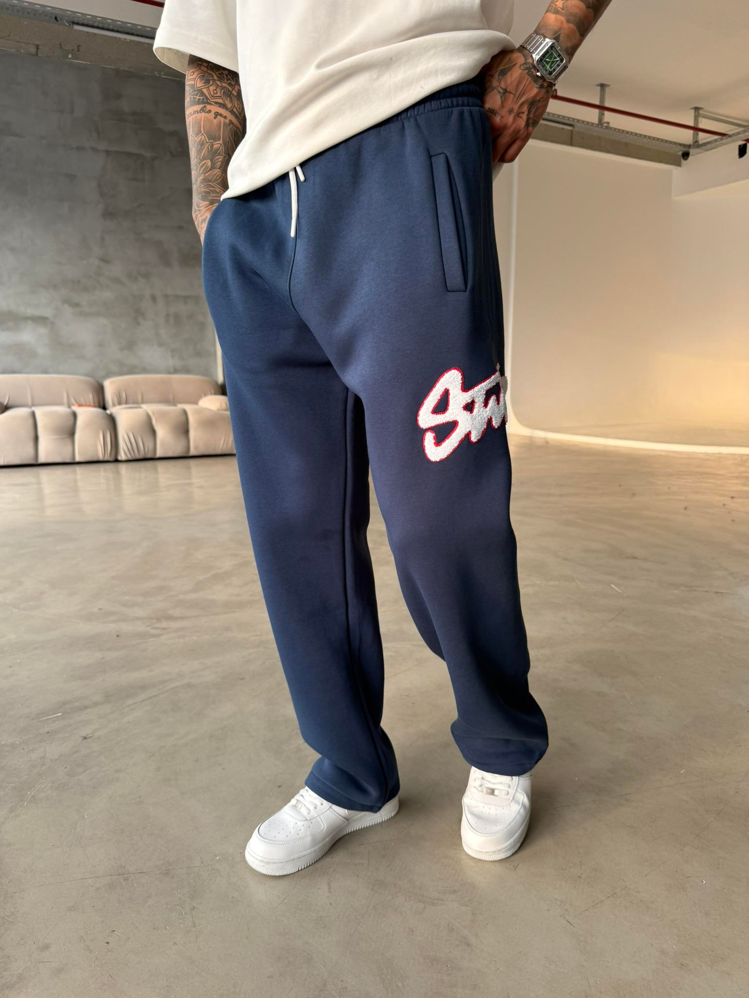 Premium Süzene Nakış SW Eşofman - İndigo