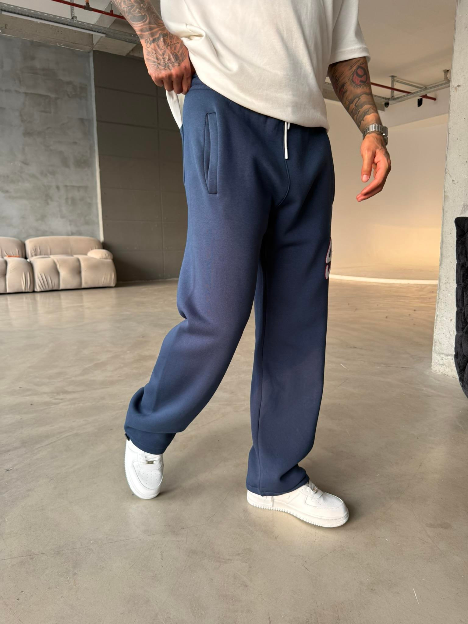 Premium Süzene Nakış SW Eşofman - İndigo