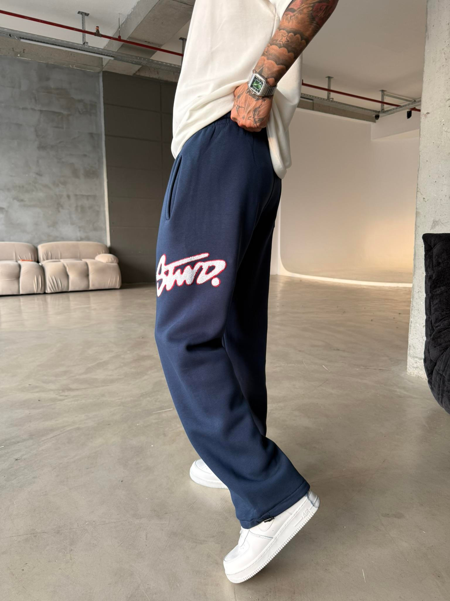 Premium Süzene Nakış SW Eşofman - İndigo