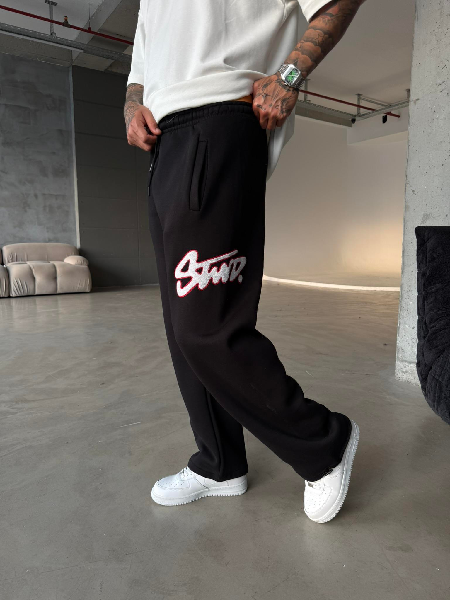 Premium Süzene Nakış SW Eşofman - Siyah