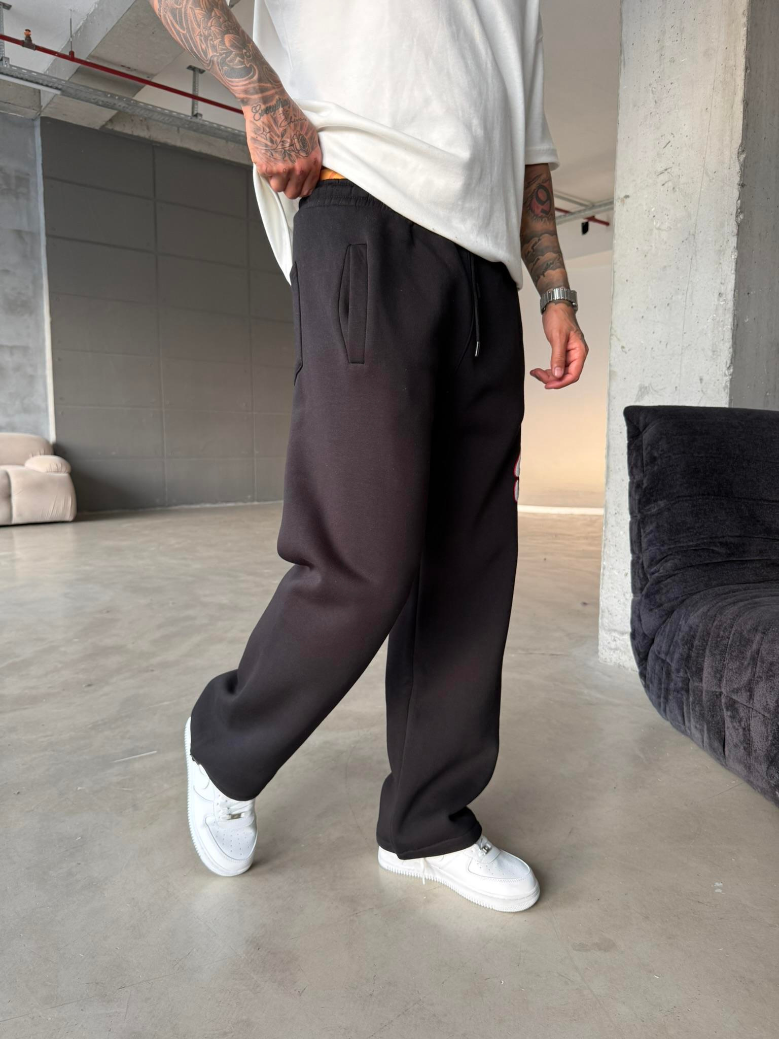 Premium Süzene Nakış SW Eşofman - Siyah