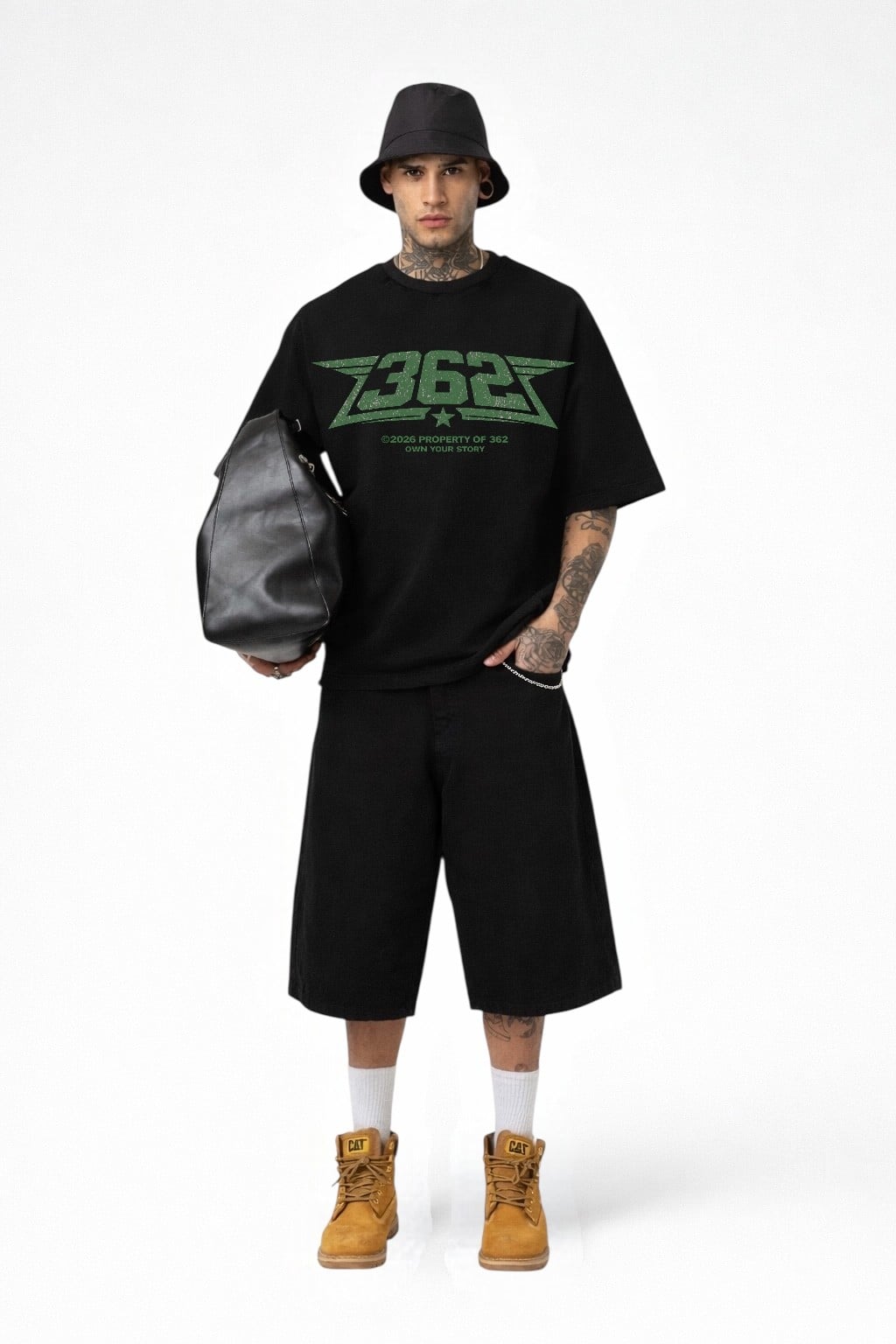 Property  Of 362 Atelier T-Shirt - Siyah