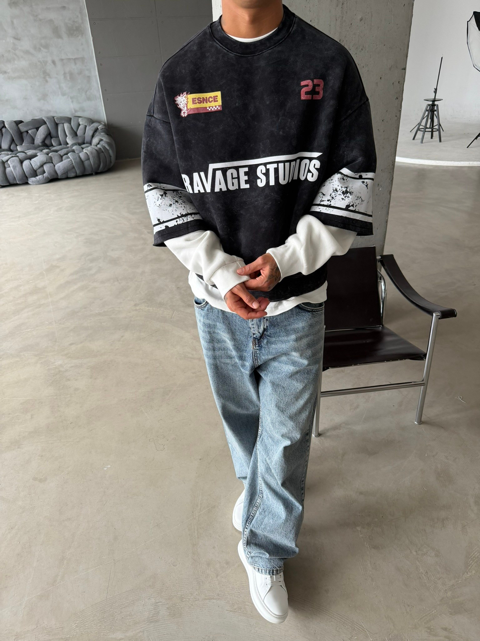 Ravage Studio Acid Yıkama Sweat