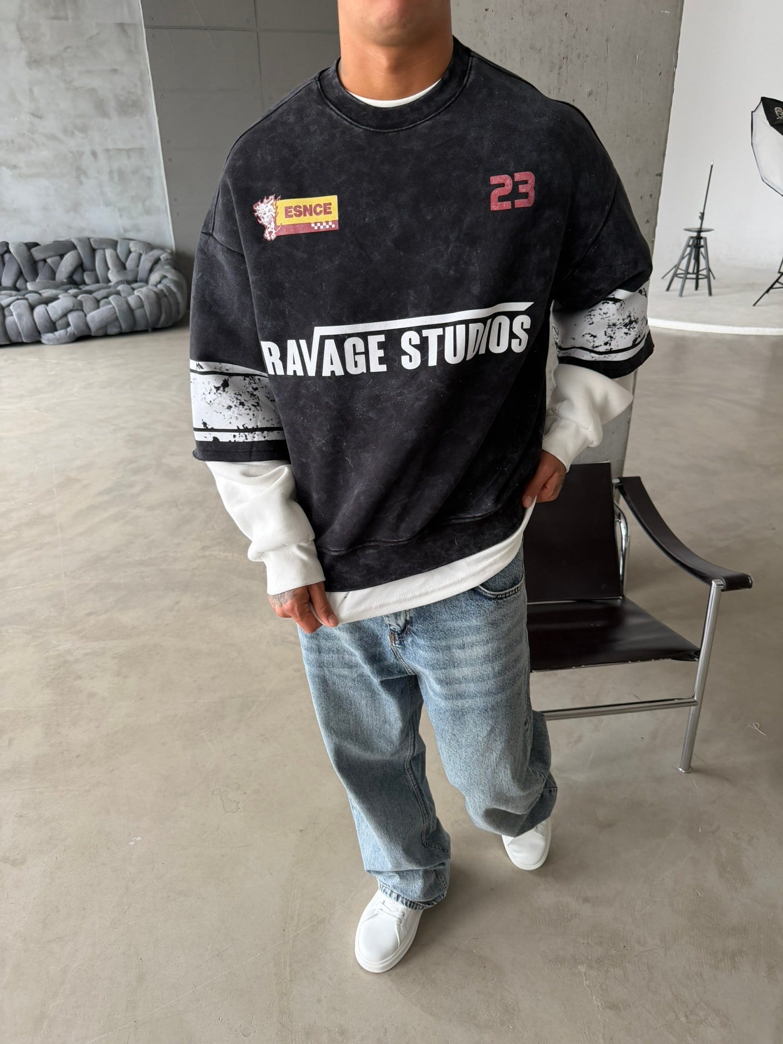 Ravage Studio Acid Yıkama Sweat