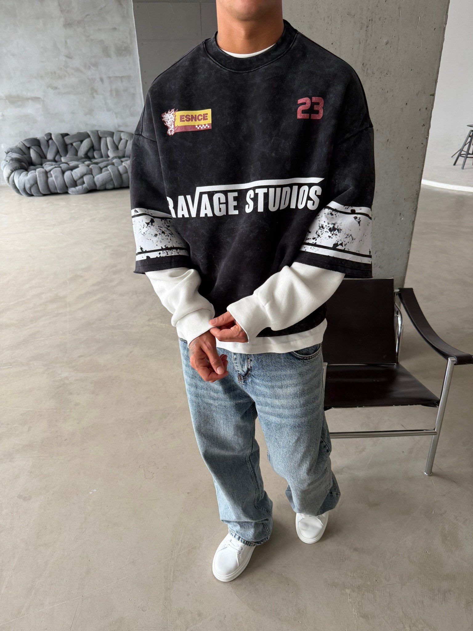Ravage Studio Acid Yıkama Sweat