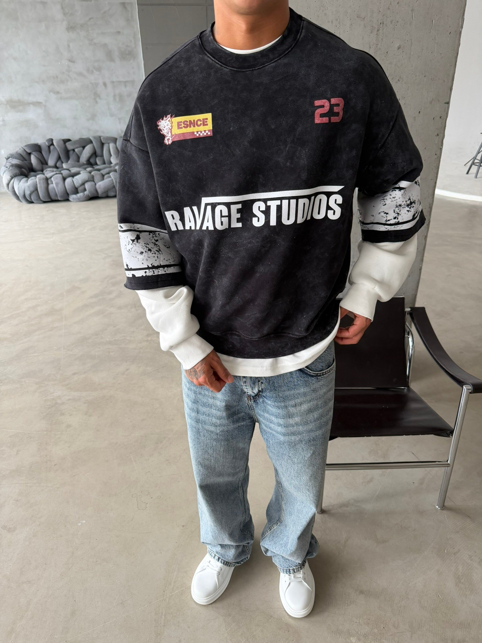 Ravage Studio Acid Yıkama Sweat
