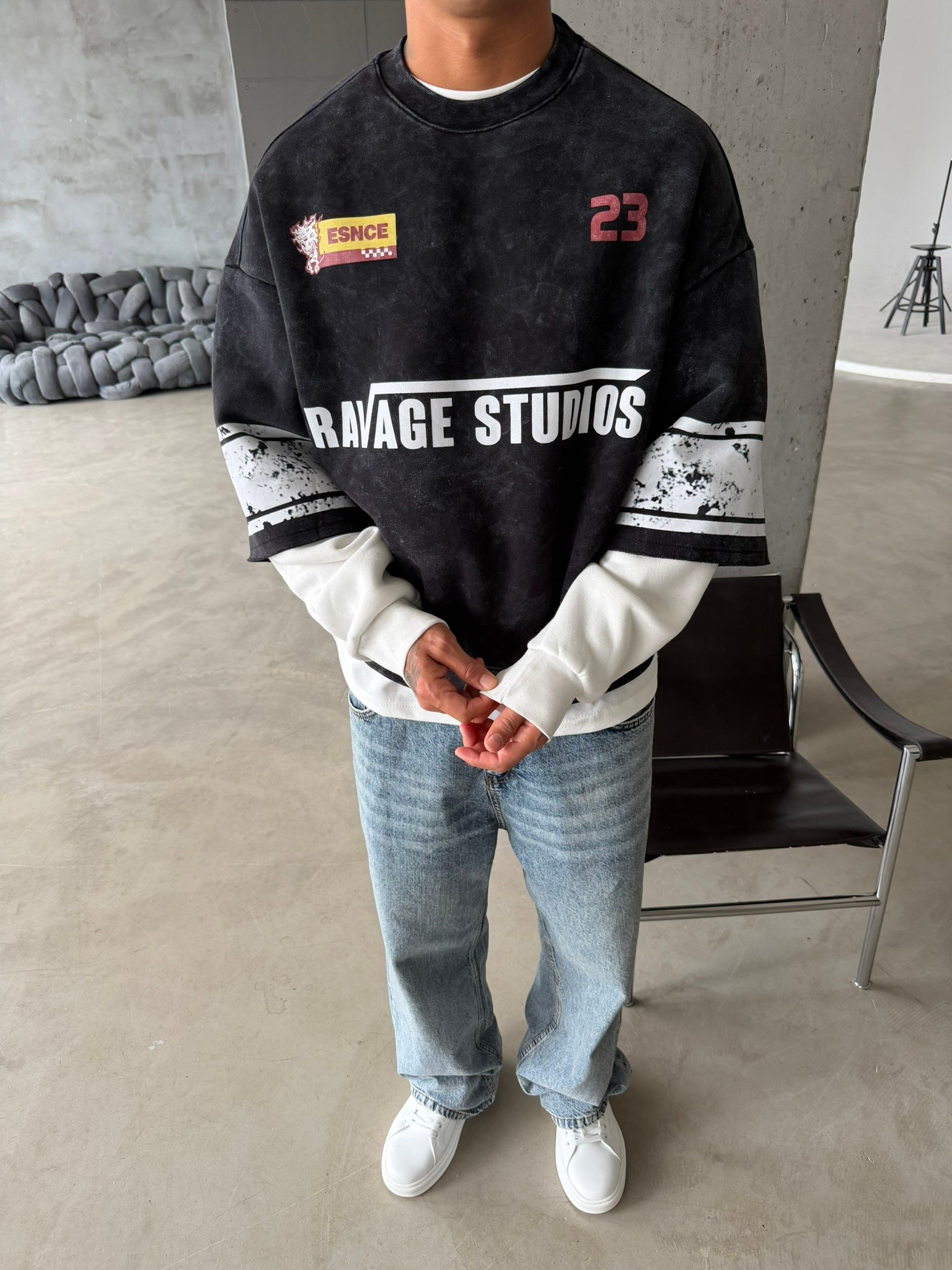 Ravage Studio Acid Yıkama Sweat