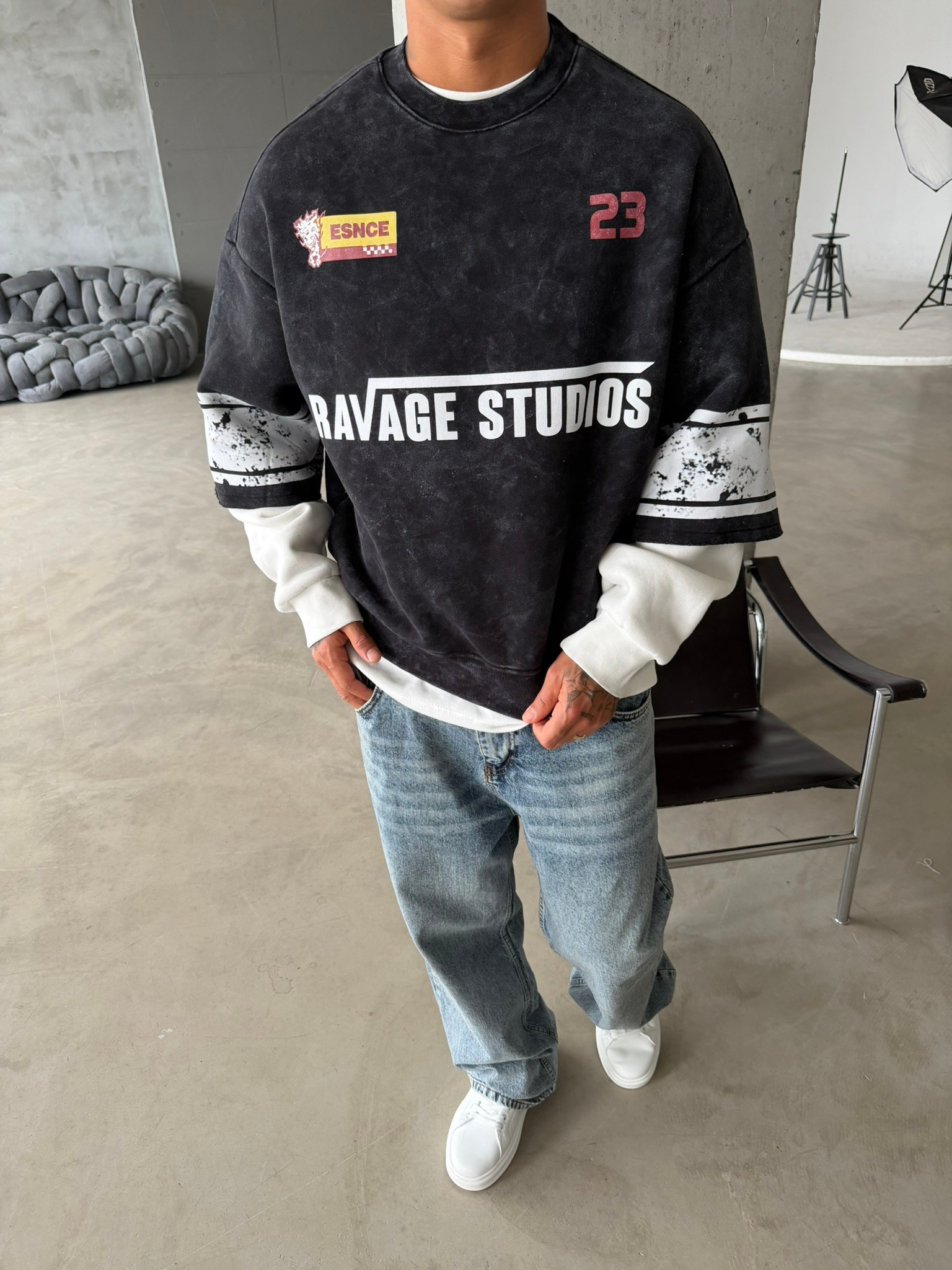 Ravage Studio Acid Yıkama Sweat
