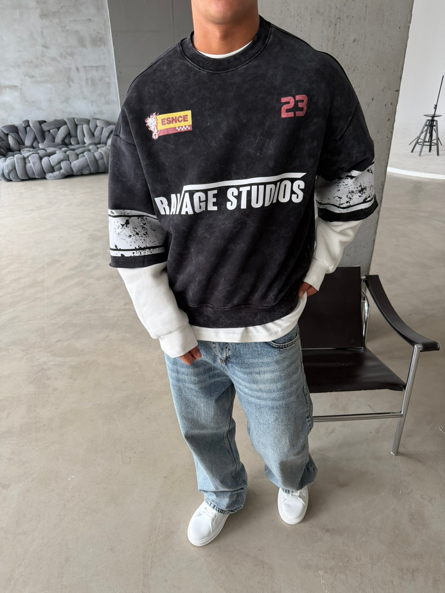 Ravage Studio Acid Yıkama Sweat