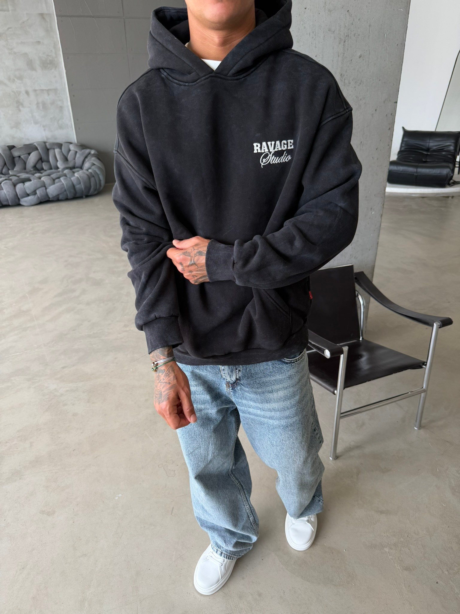 Ravage Studio Acid Yıkamalı Premium Sweat
