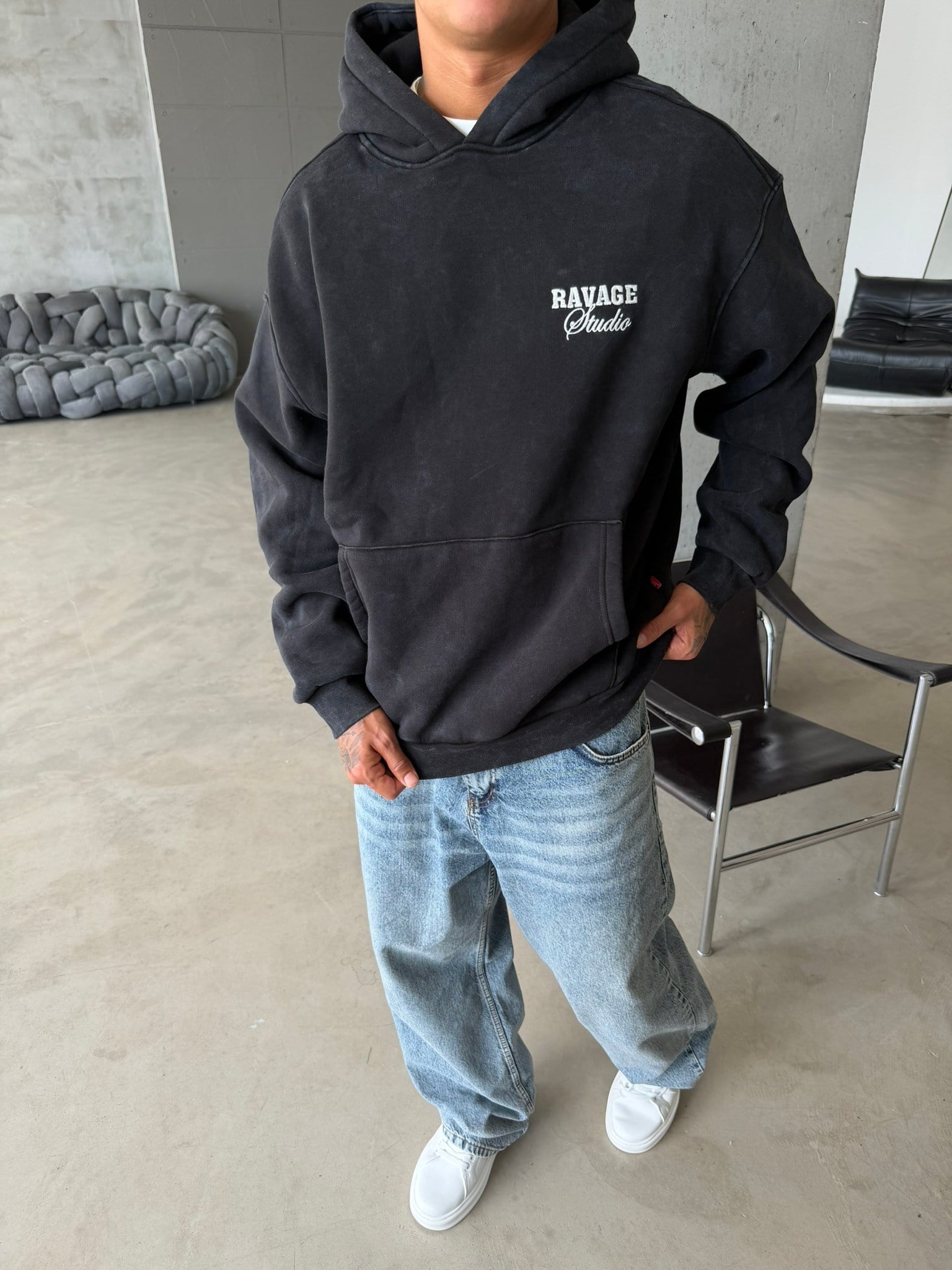 Ravage Studio Acid Yıkamalı Premium Sweat