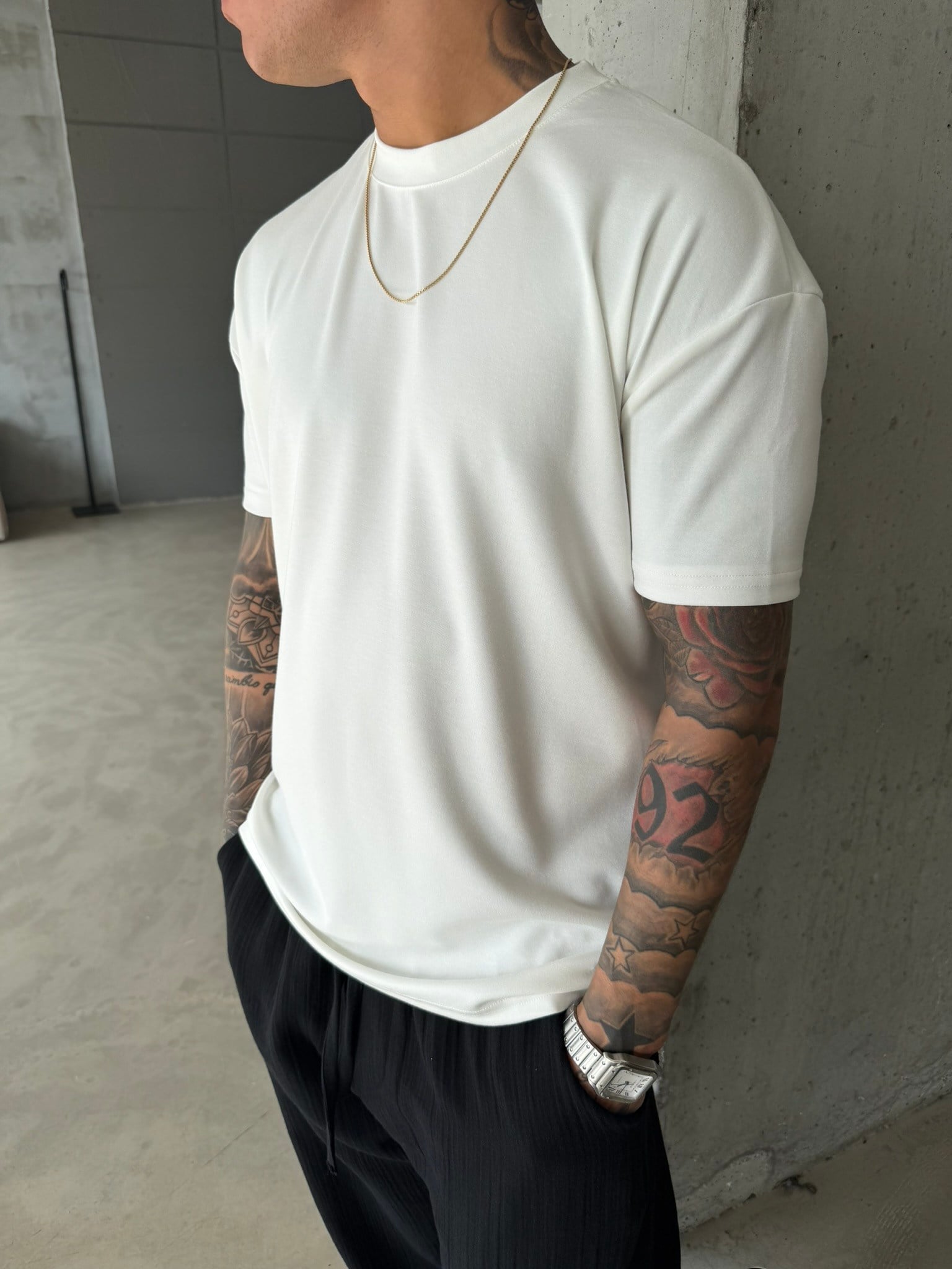 Regular Fit Basic T-Shirt - Beyaz