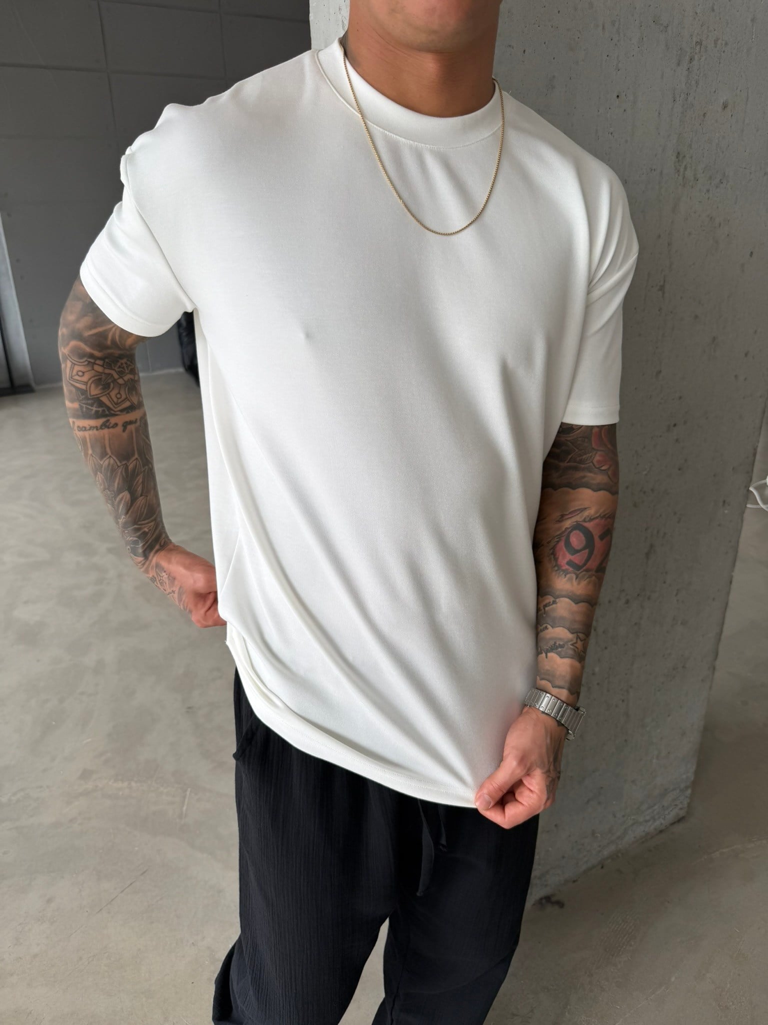 Regular Fit Basic T-Shirt - Beyaz