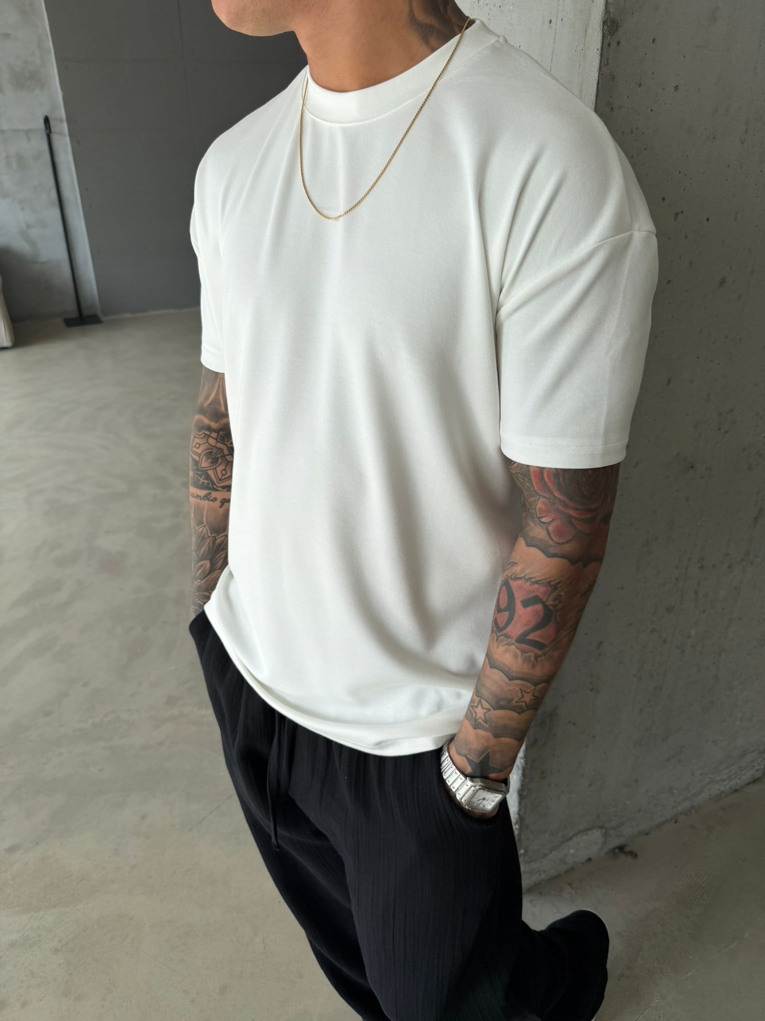 Regular Fit Basic T-Shirt - Beyaz