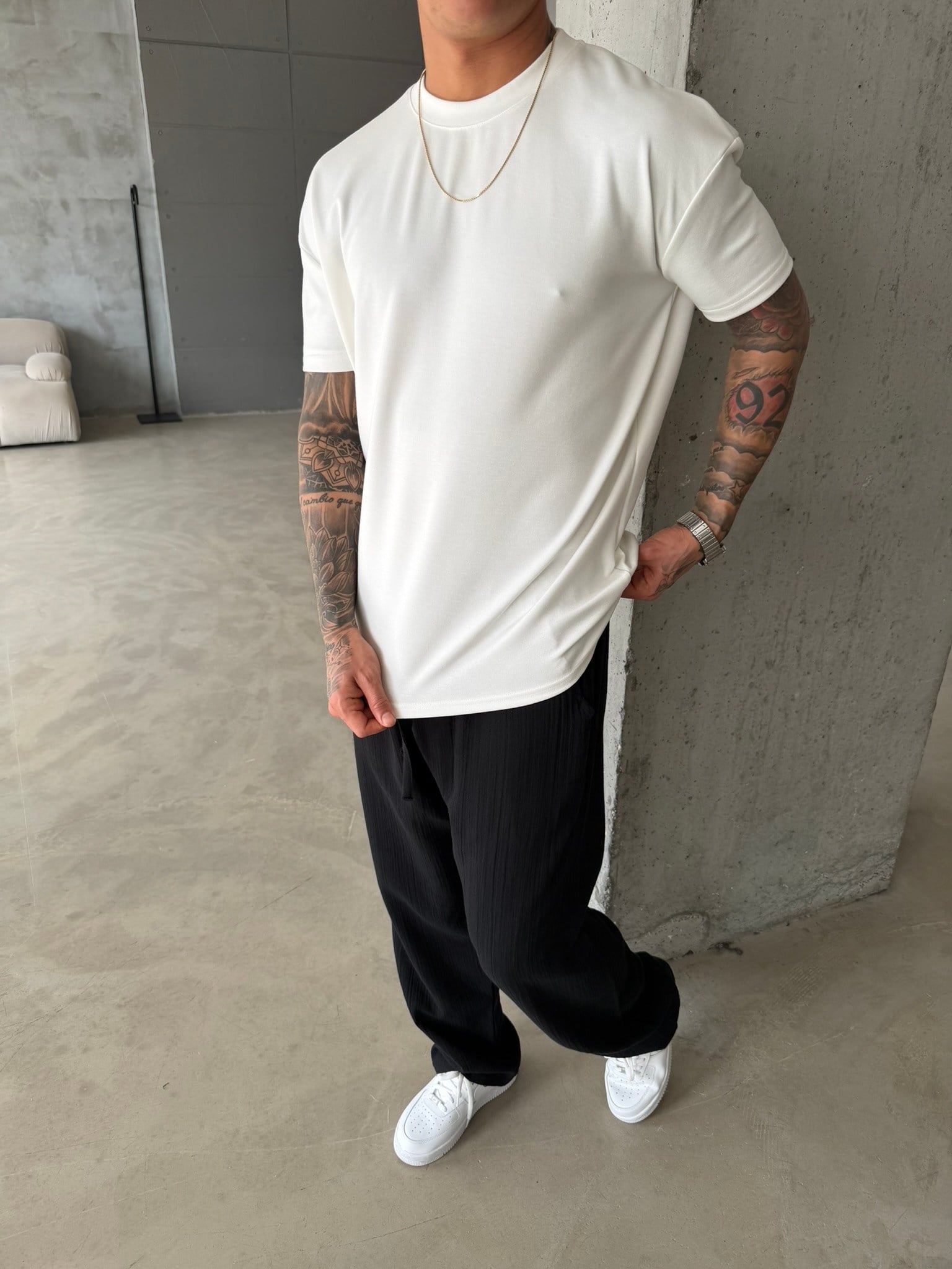 Regular Fit Basic T-Shirt - Beyaz