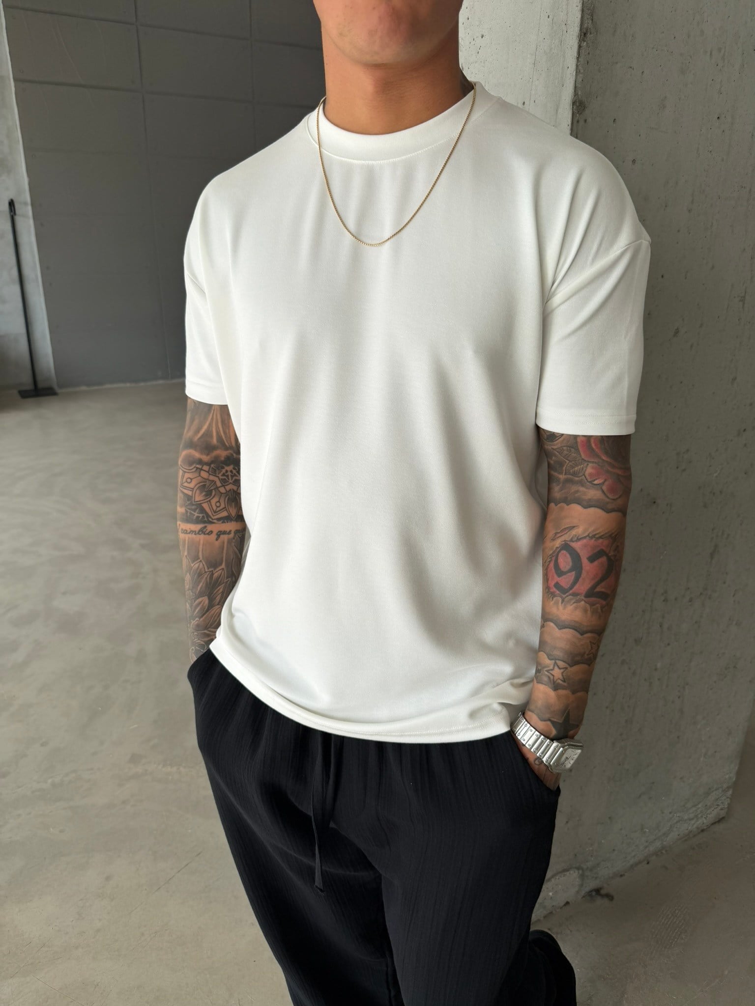 Regular Fit Basic T-Shirt - Beyaz