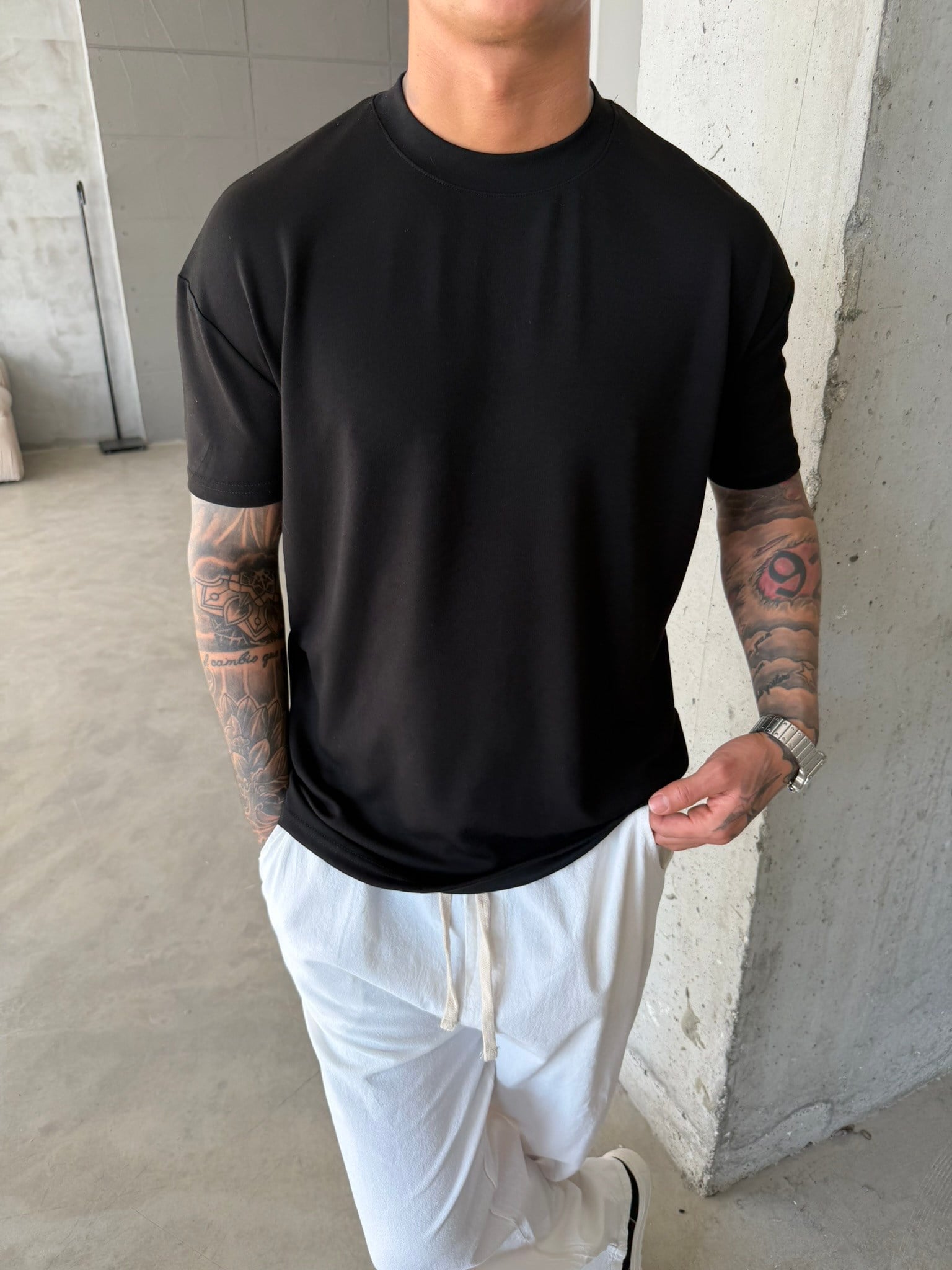 Regular Fit Basic T-Shirt - Siyah
