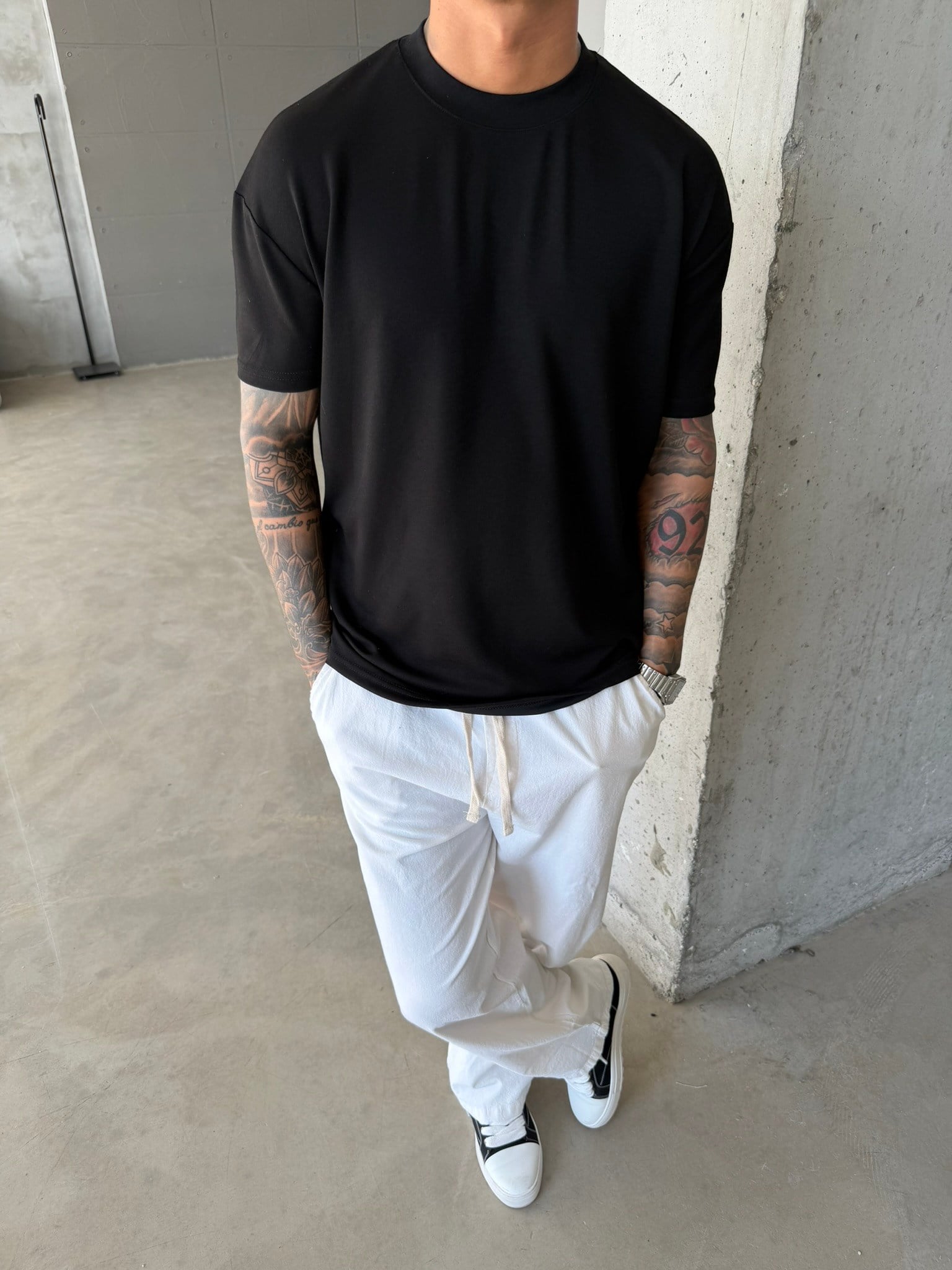 Regular Fit Basic T-Shirt - Siyah