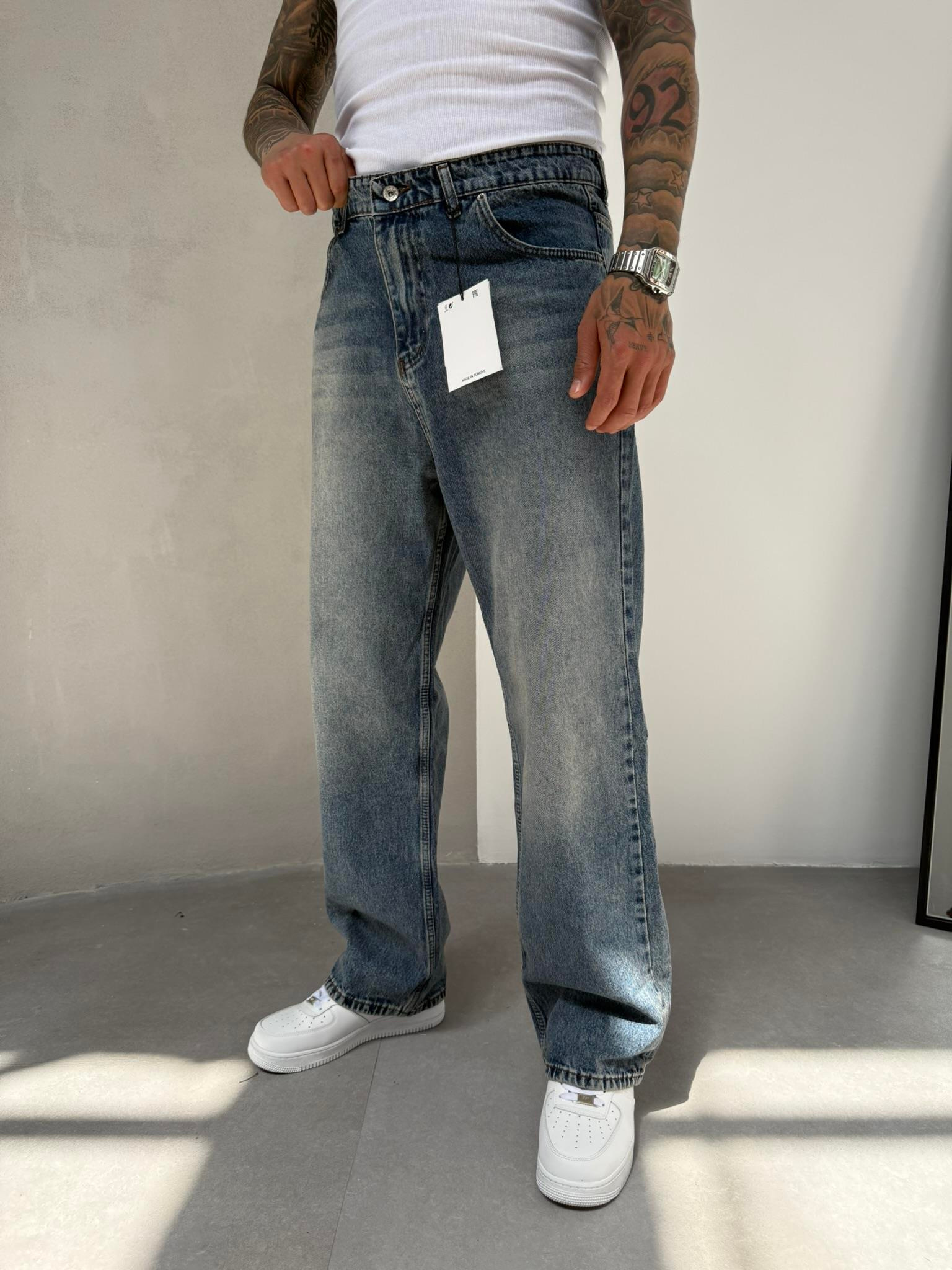 Relax Fit Baggy Pantolon - indigo