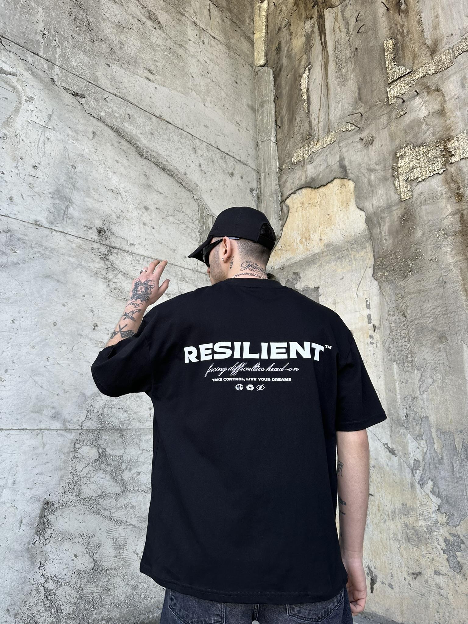 Resılıent Oversize T-Shirt  Siyah