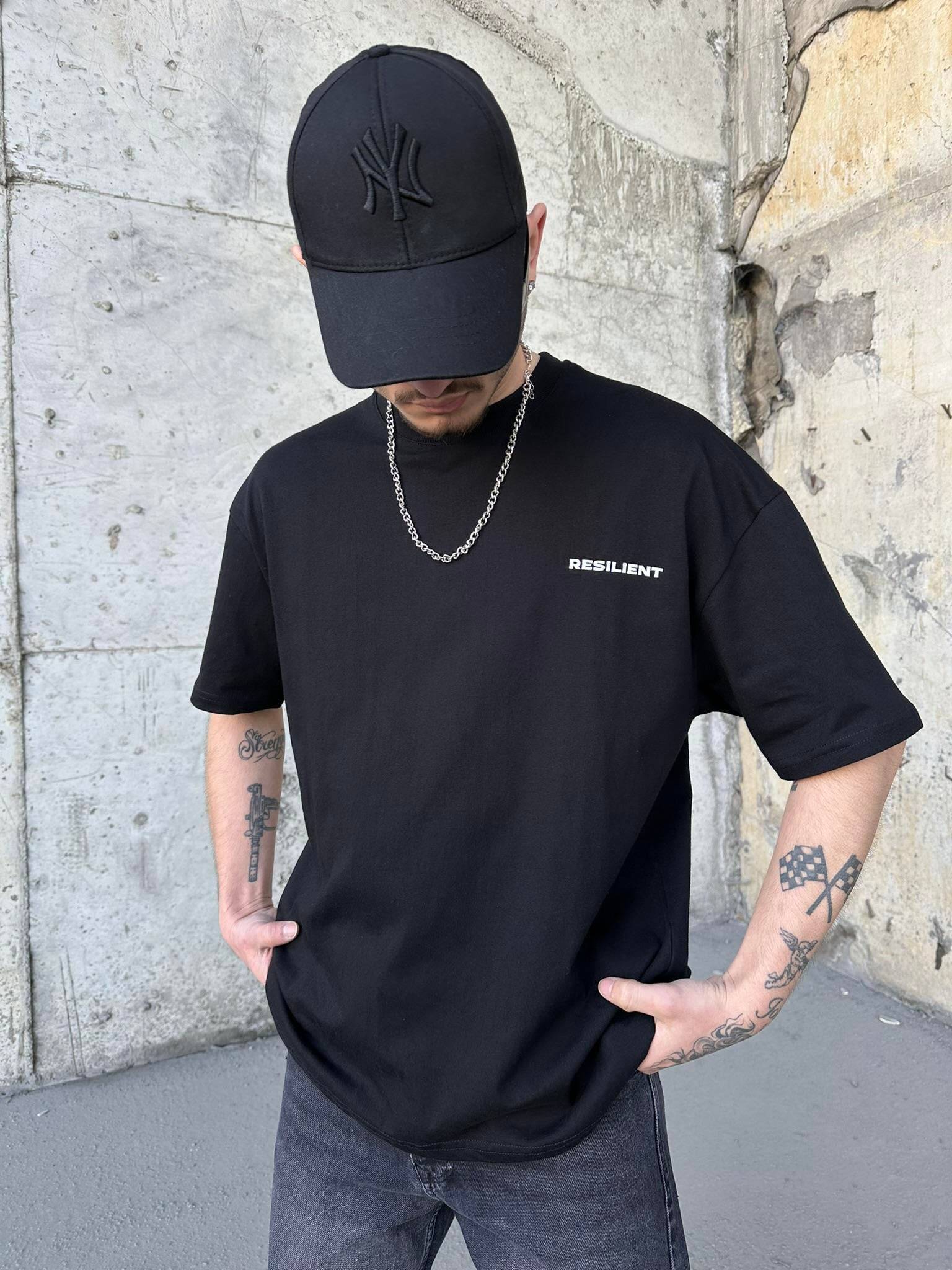 Resılıent Oversize T-Shirt  Siyah
