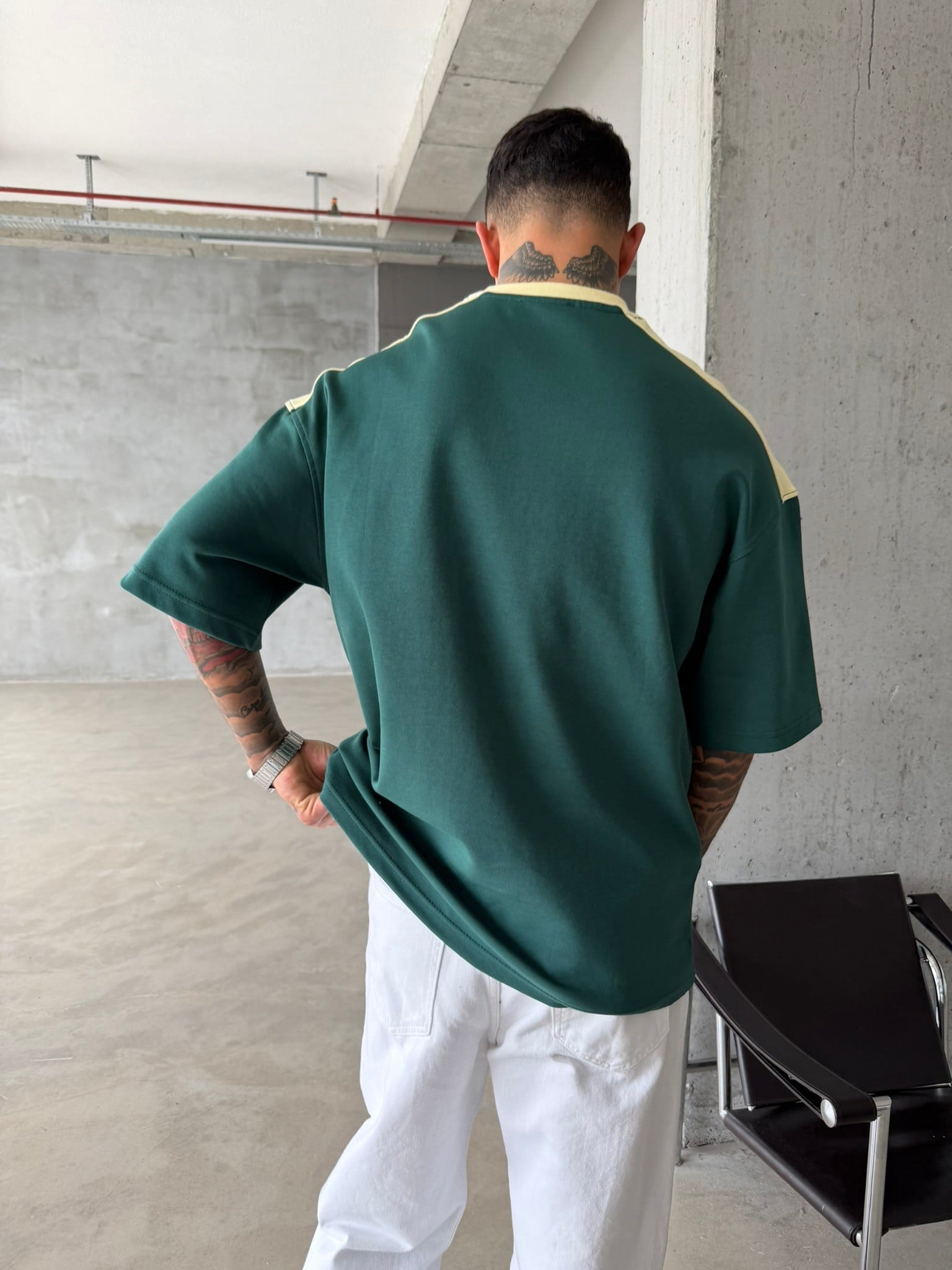 Retro BRASIL Style Basic T-Shirt - Sarı