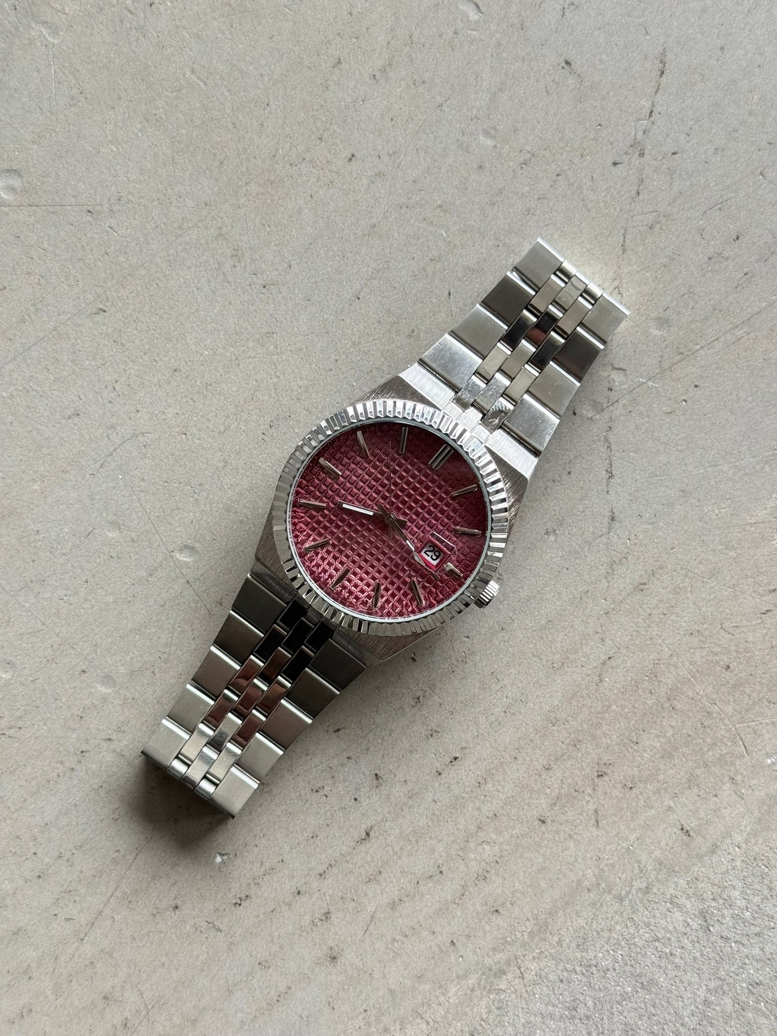Royal Chrono Basic Saat - Bordo