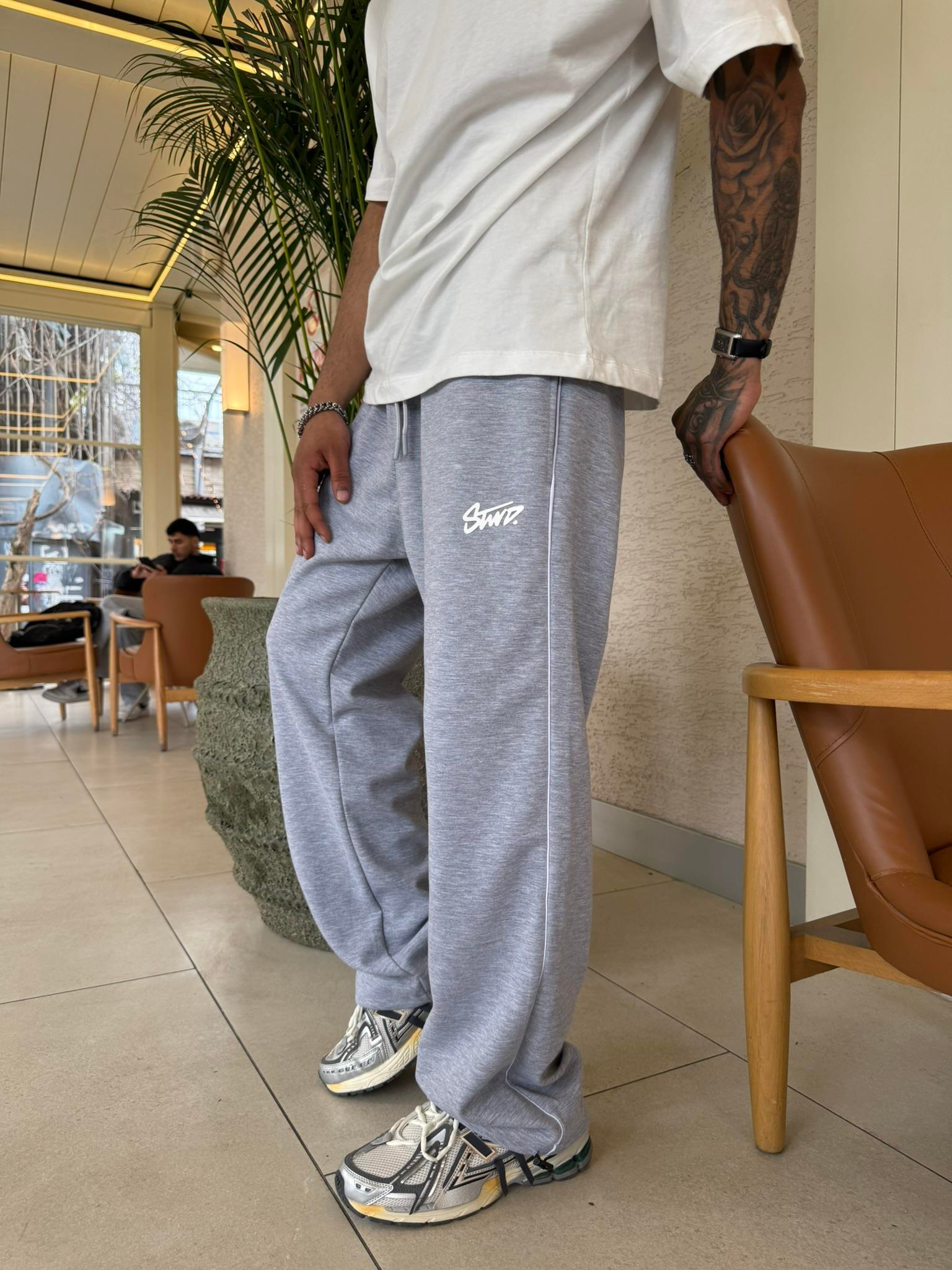 Şerit Detaylı Stwd Bagyy Eşofman - Gri