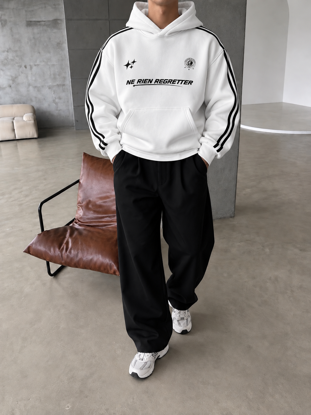 Şeritli Regretter SWeatshirt 