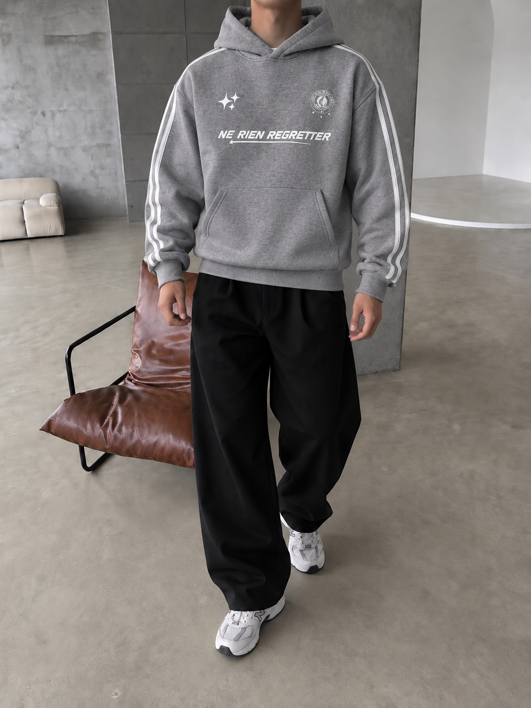 Şeritli Regretter SWeatshirt 